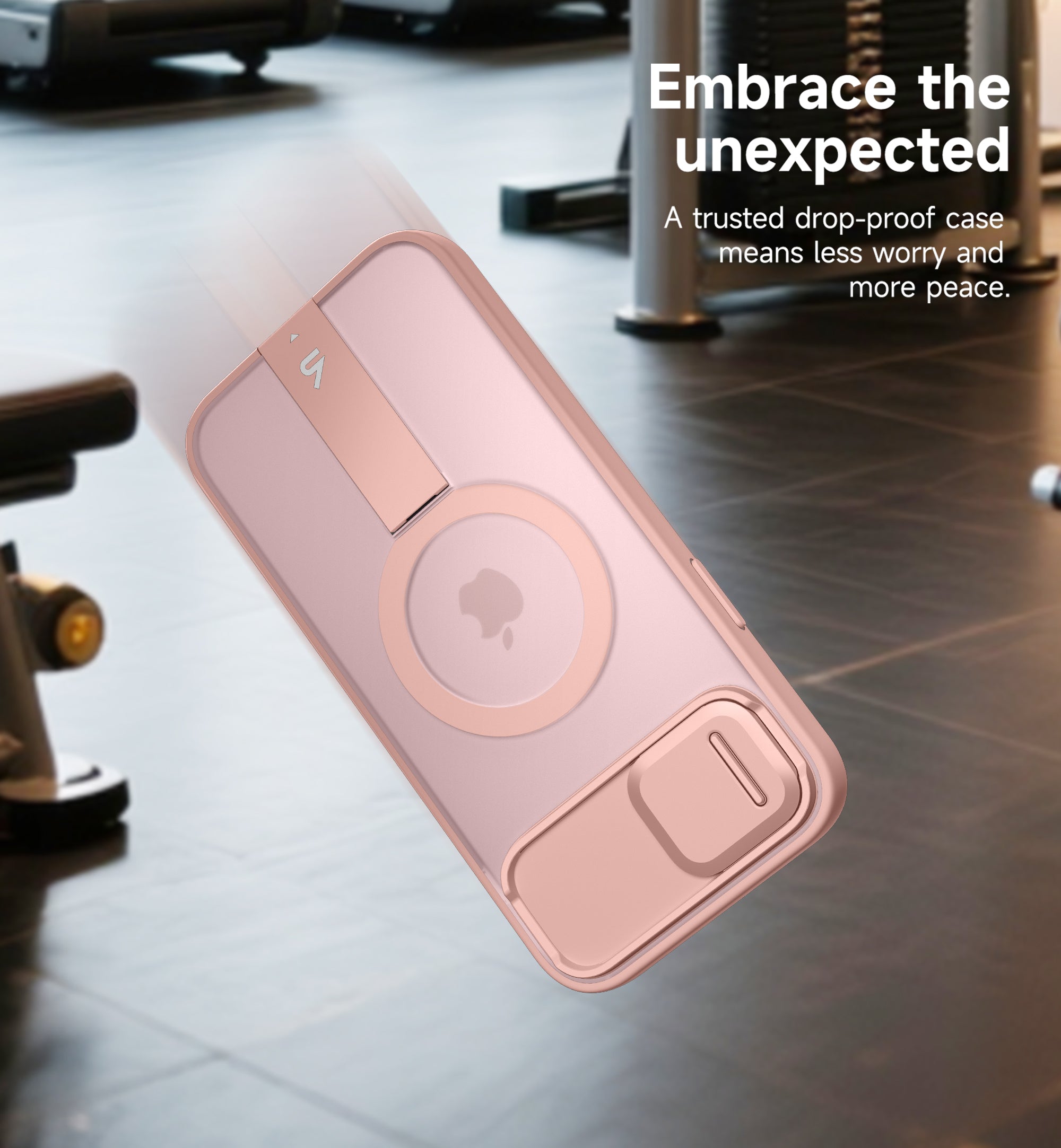 Suritch Case for iPhone 14 Plus Compatible with MagSafe Built-in Kickstand Camera Cover Translucent Back Shockproof Rugged Protective Phone Cover 6.7 Inch
