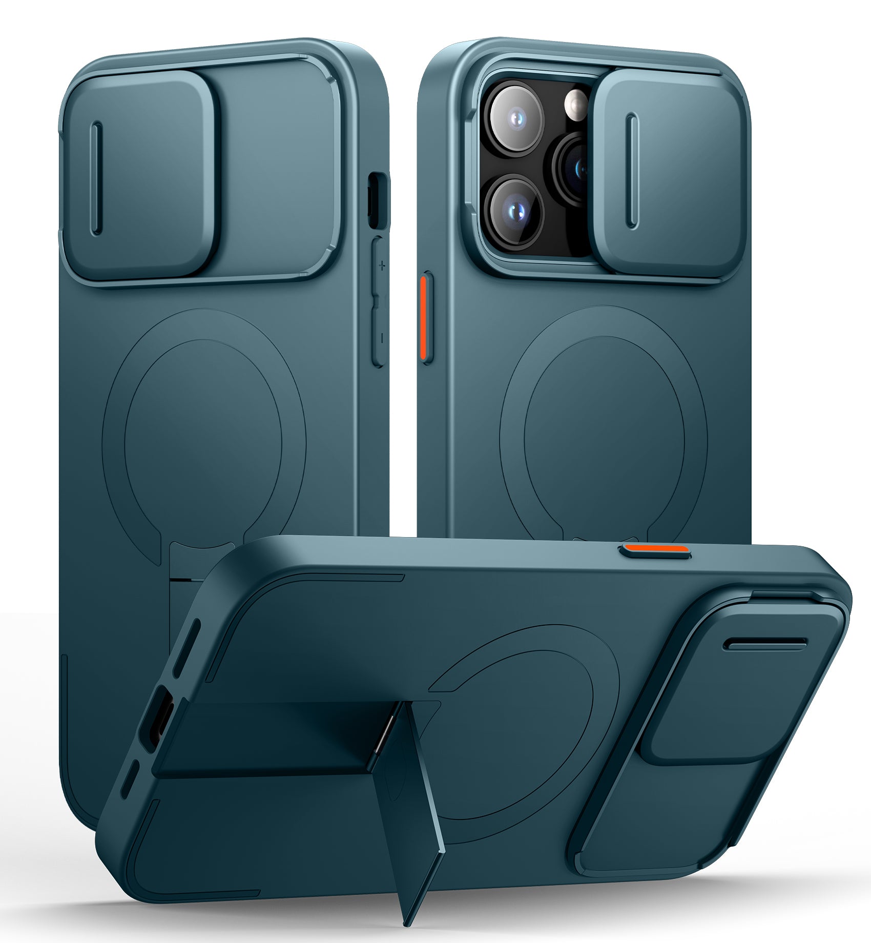 Suritch Case for iPhone 14 Pro Max with Magnetic Camera Slide Cover Adjustable Kickstand Compatible with MagSafe