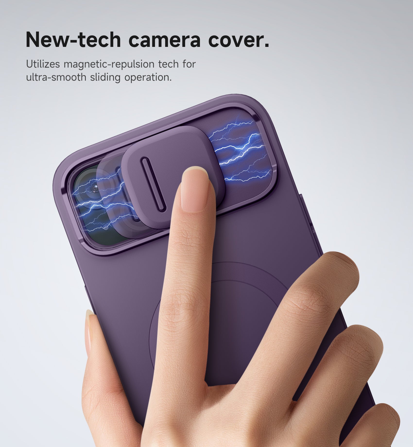 Suritch Case for iPhone 15 Plus with Magnetic Camera Slide Cover Adjustable Kickstand Compatible with MagSafe Slim Protective Cover