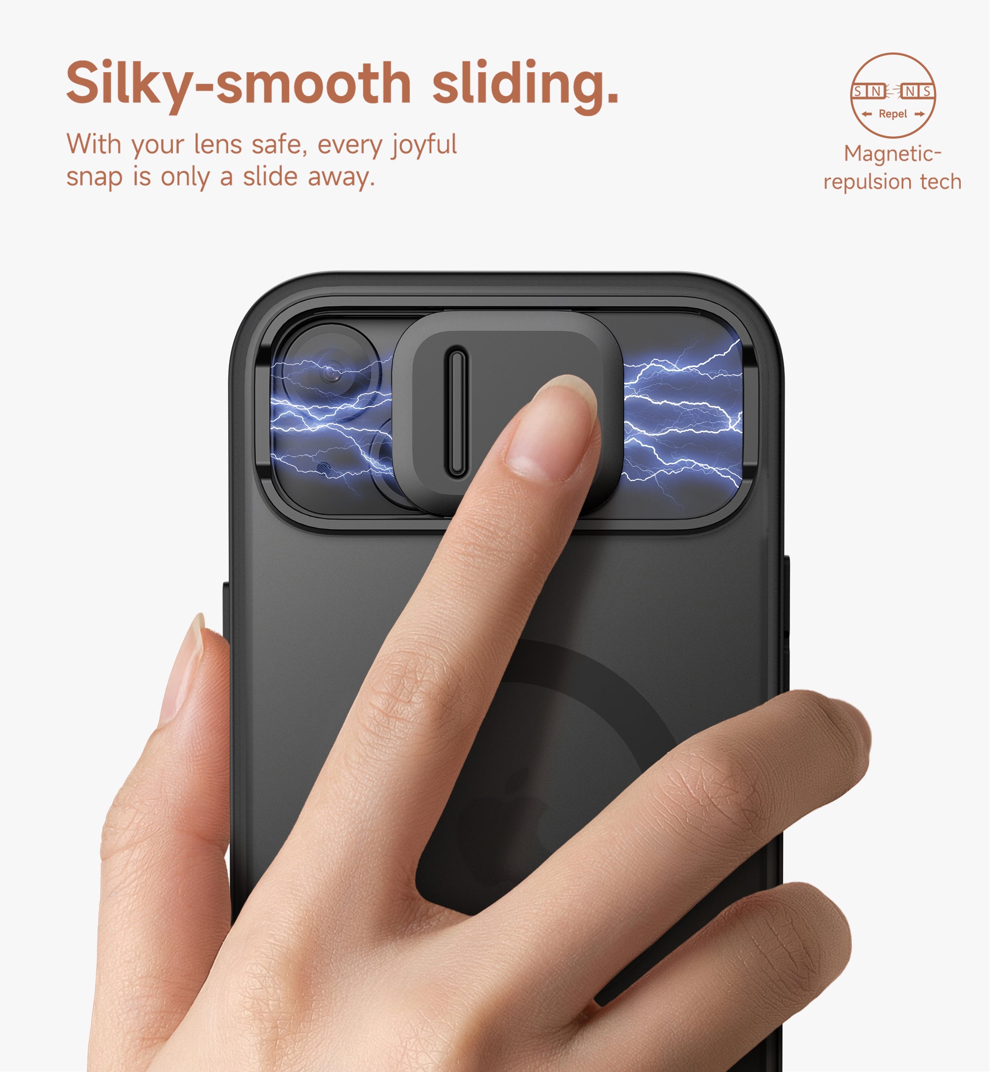 Suritch Case for iPhone 15 Plus Compatible with MagSafe Built-in Kickstand Camera Cover Translucent Back Shockproof Rugged Protective Phone Cover 6.7 Inch