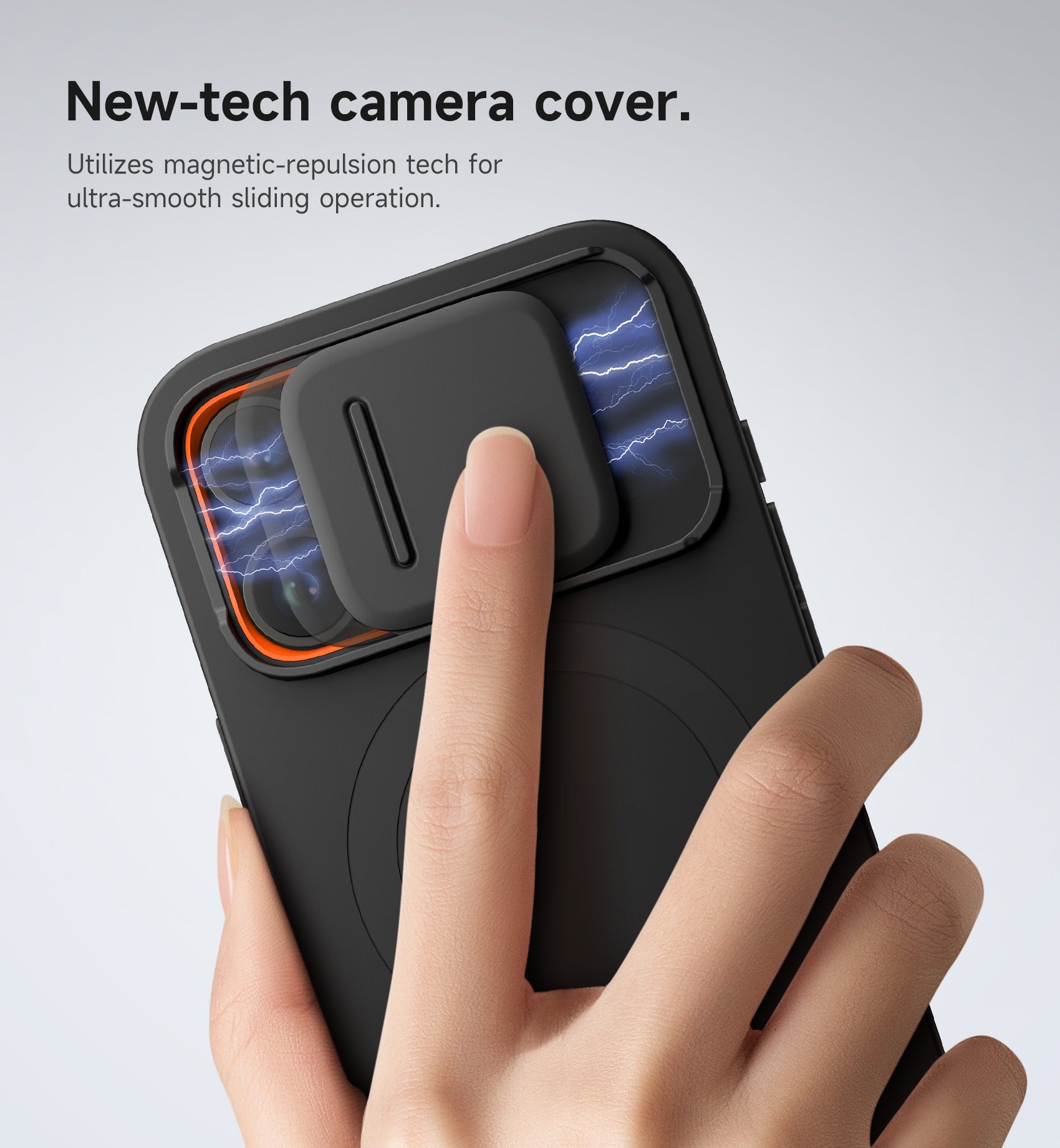 Suritch Case for iPhone 15 Pro with Magnetic Camera Slide Cover Adjustable Kickstand Compatible with MagSafe