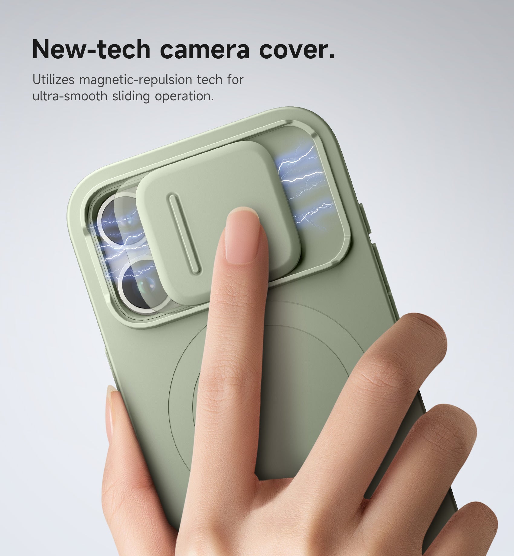 Suritch Case for iPhone 15 Pro with Magnetic Camera Slide Cover Adjustable Kickstand Compatible with MagSafe