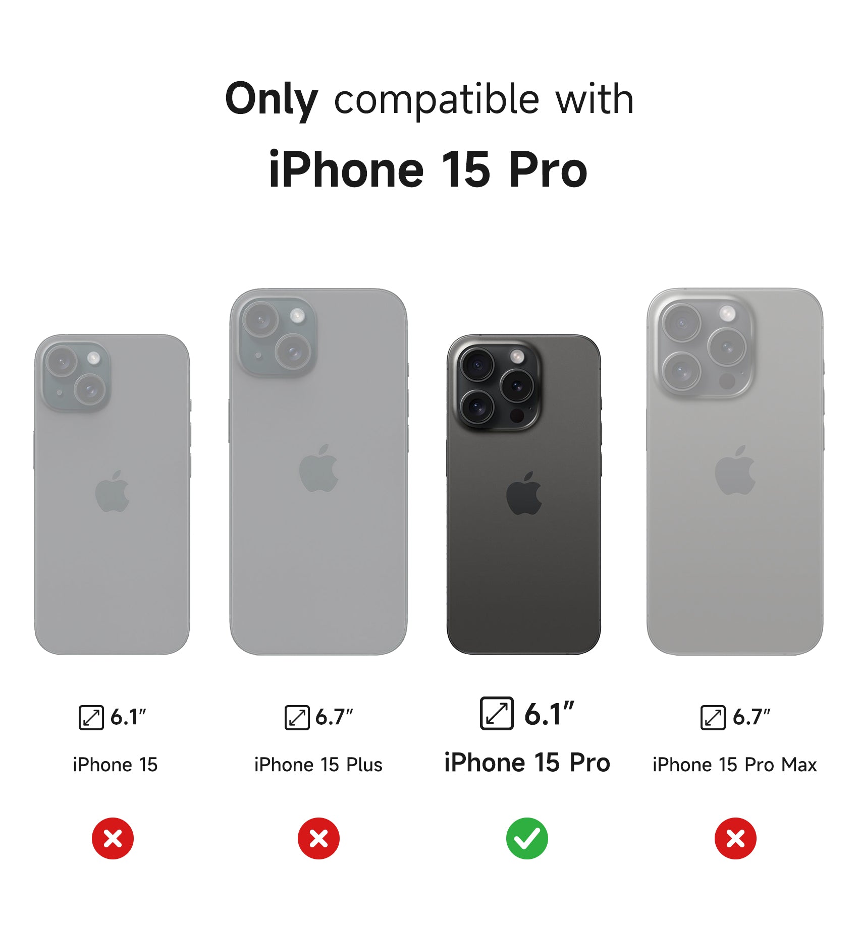 Suritch Case for iPhone 15 Pro with Magnetic Camera Slide Cover Adjustable Kickstand Compatible with MagSafe