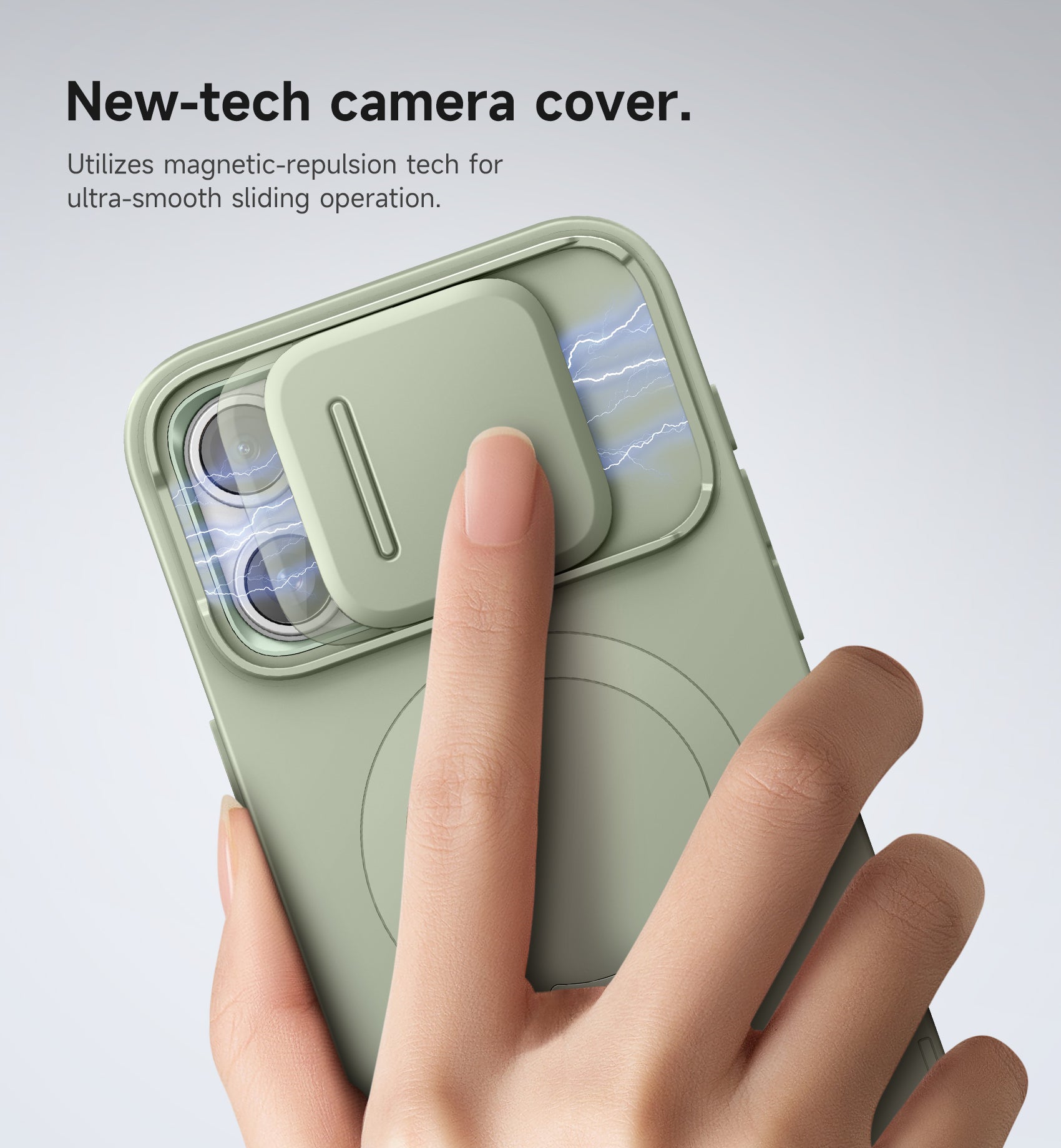 Suritch Case for iPhone 15 Pro Max with Magnetic Camera Slide Cover Adjustable Kickstand Compatible with MagSafe