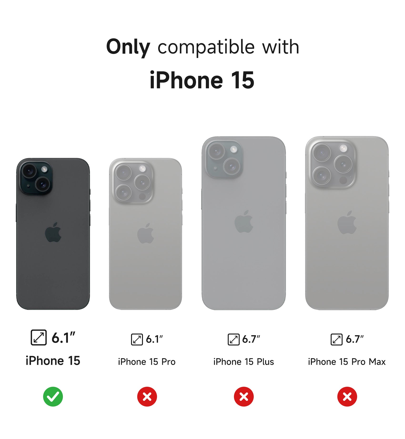 Suritch Case for iPhone 15 with Magnetic Camera Slide Cover Adjustable Kickstand Compatible with MagSafe