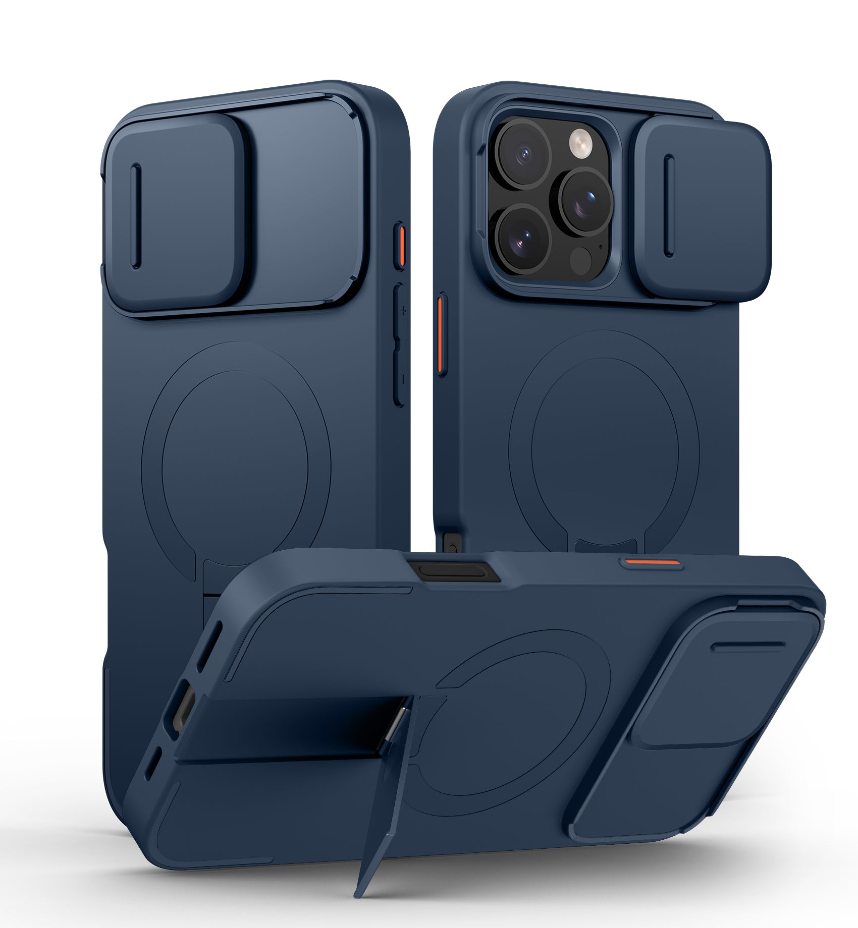 Suritch Case for iPhone 16 Pro Max with Magnetic Camera Slide Cover Adjustable Kickstand Compatible with MagSafe Slim Protective Cover 6.9 Inch