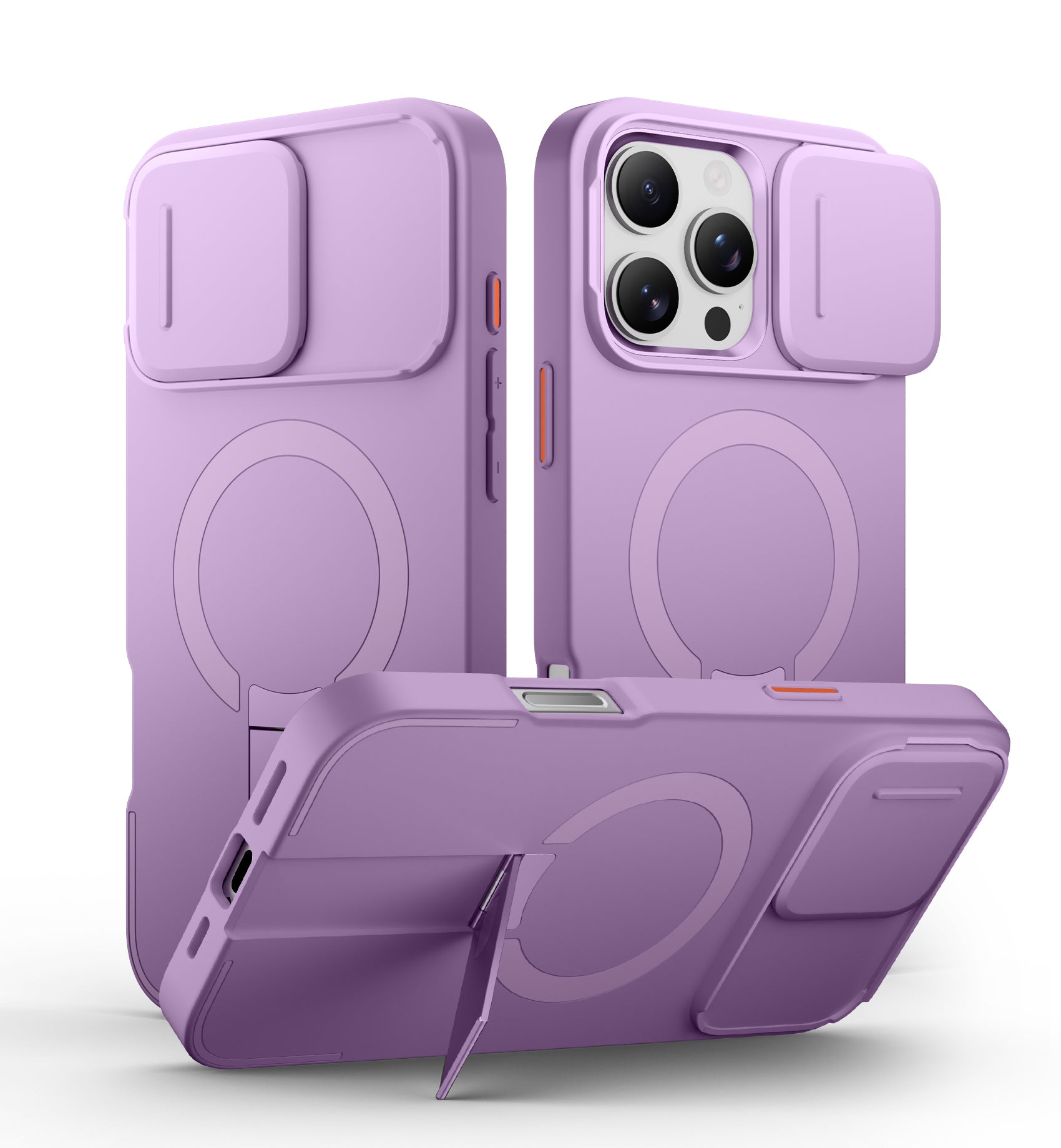 Suritch Case for iPhone 16 Pro Max with Magnetic Camera Slide Cover Adjustable Kickstand Compatible with MagSafe Slim Protective Cover 6.9 Inch