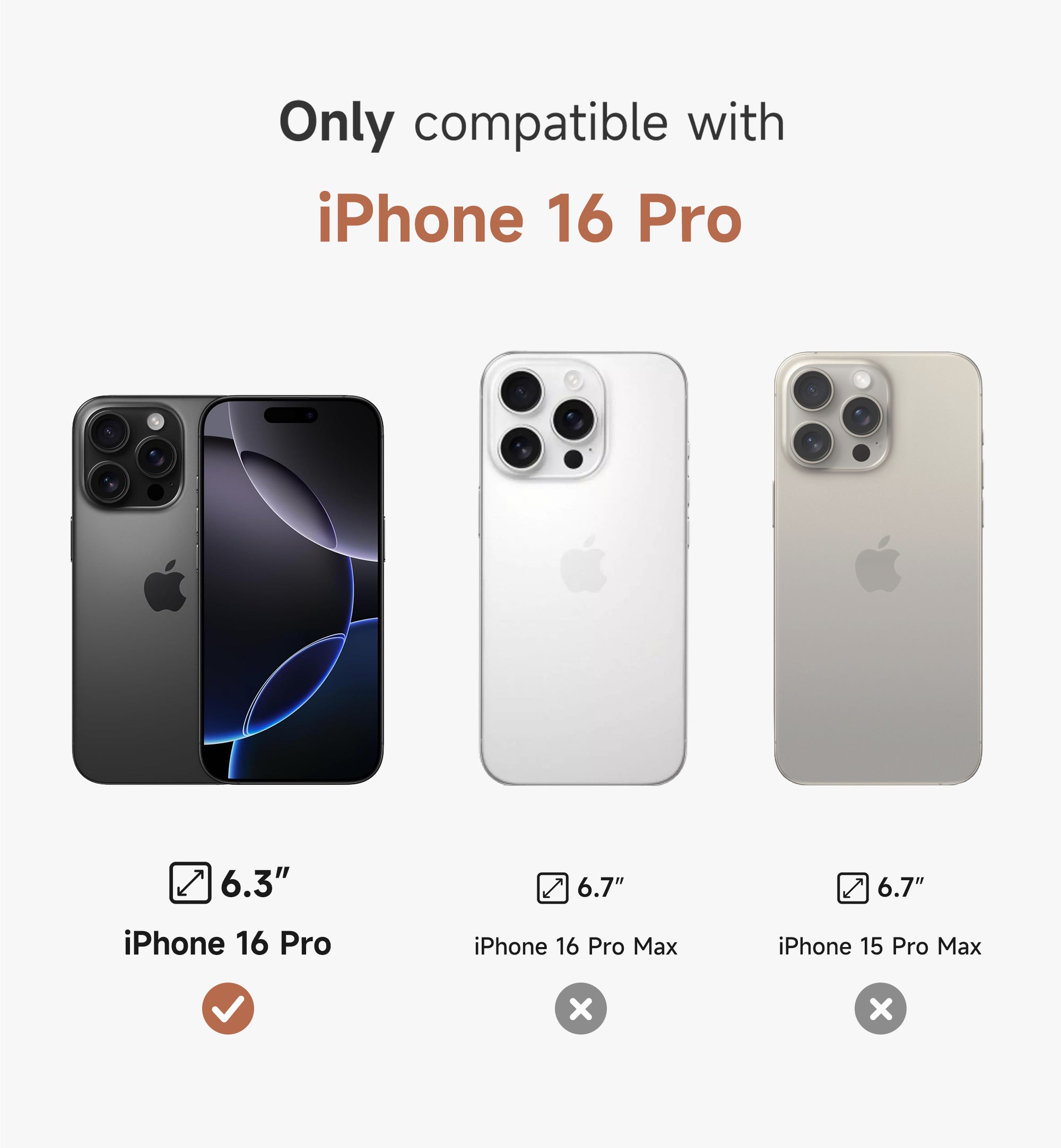 Suritch Case for iPhone 16 Pro Compatible with MagSafe Built-in Kickstand Camera Cover Translucent Back Shockproof Rugged Protective Phone Cover 6.3 Inch