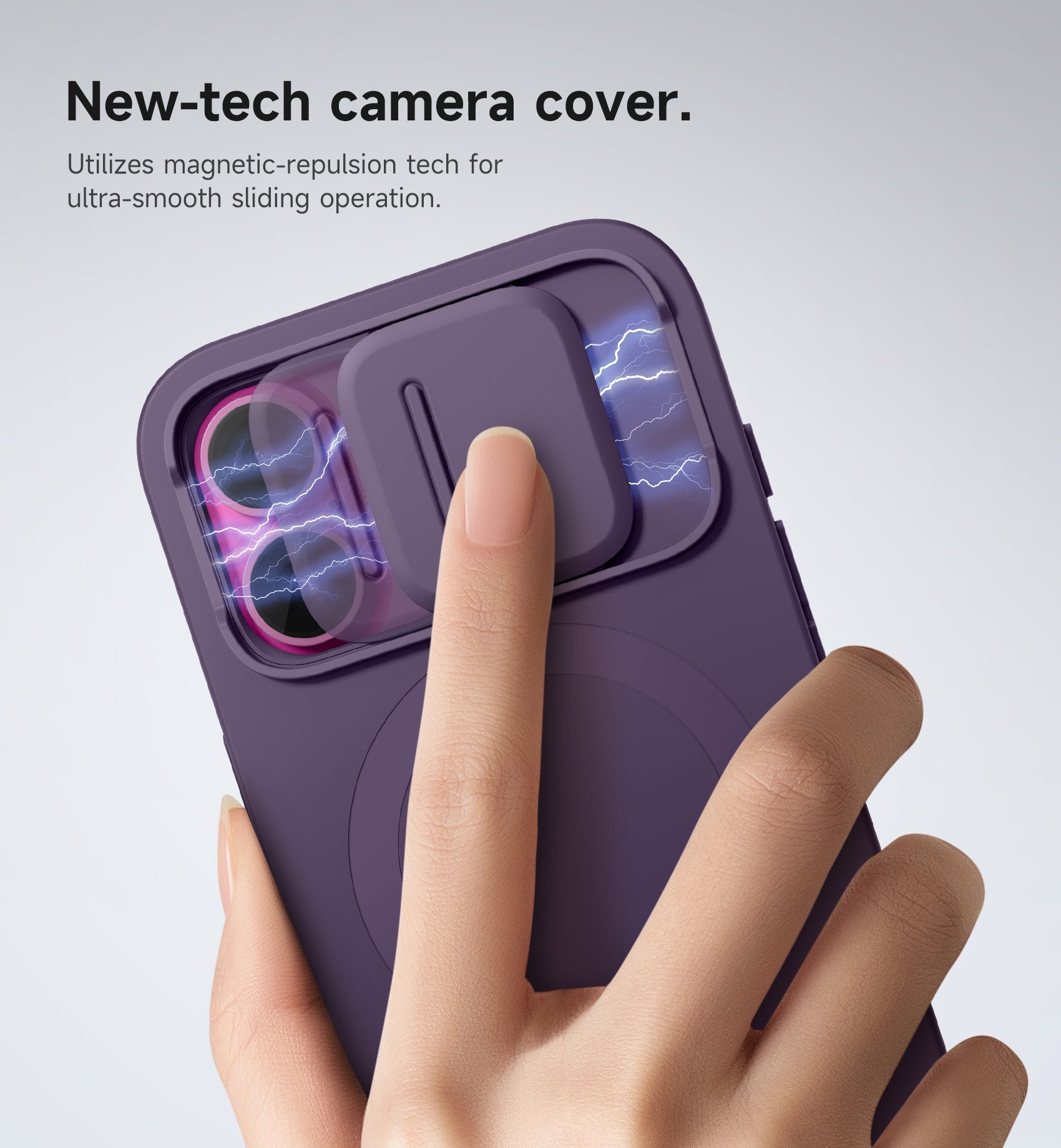 Suritch Case for iPhone 16 with Magnetic Camera Slide Cover Adjustable Kickstand Compatible with MagSafe Slim Protective Cover