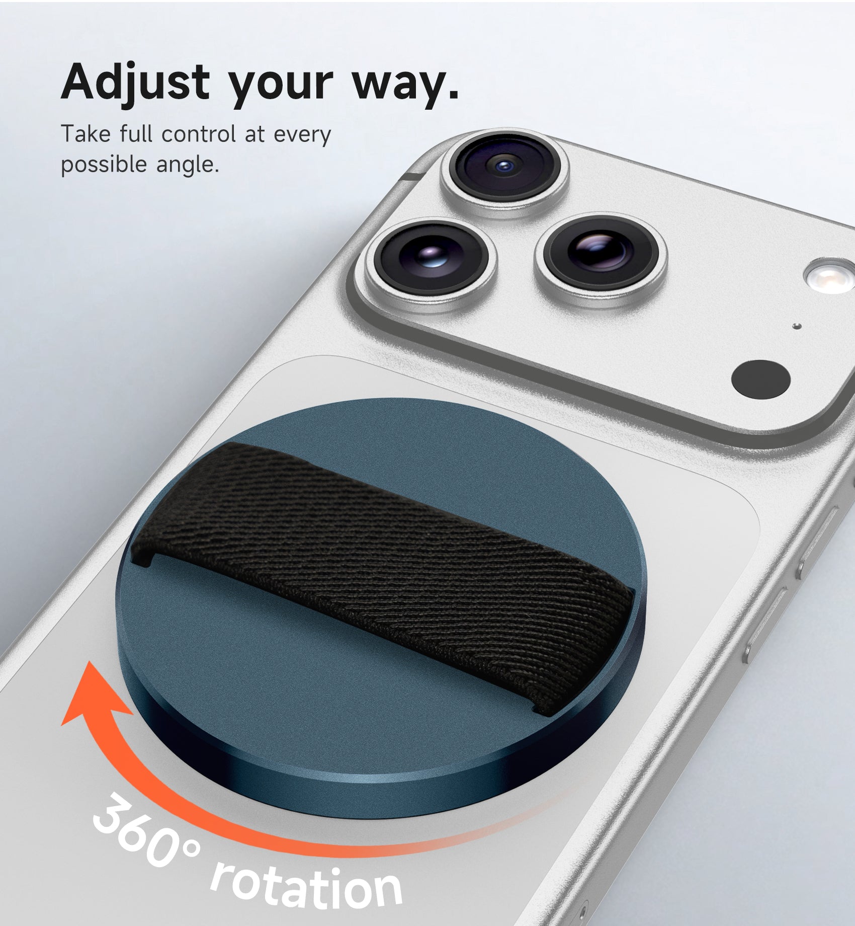 Suritch MagSafe Phone Grip for iPhone 17 16 15 14 13 12 Series MagSafe Cases Magnetic Phone Loop Detachable Magnet Cell Phone Finger Strap