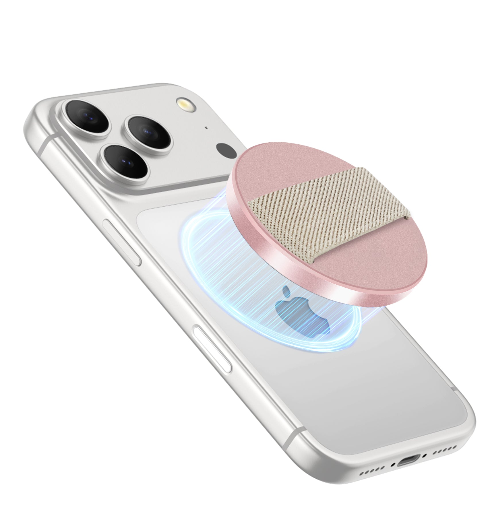 Suritch MagSafe Phone Grip for iPhone 17 16 15 14 13 12 Series MagSafe Cases Magnetic Phone Loop Detachable Magnet Cell Phone Finger Strap