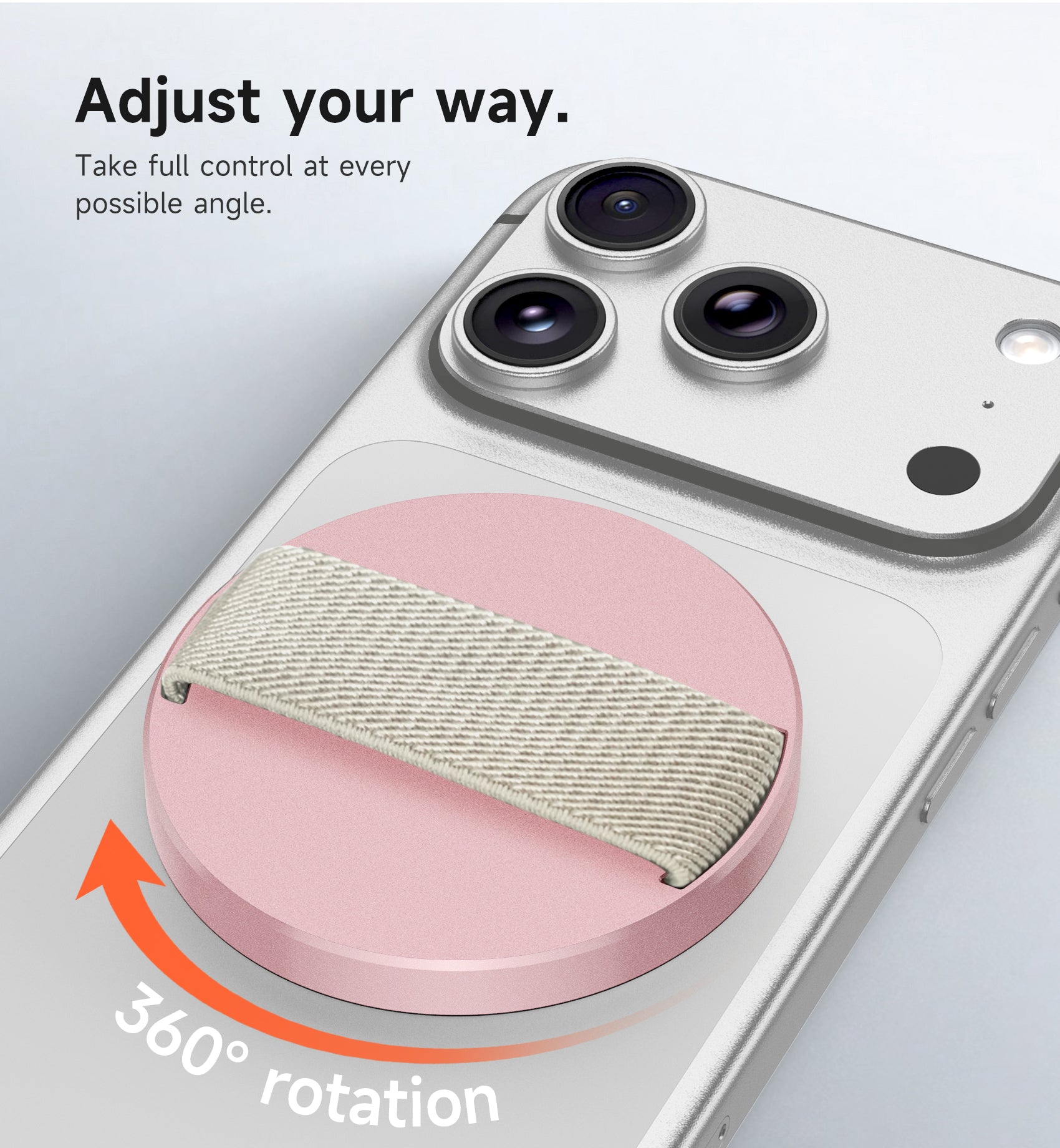 Suritch MagSafe Phone Grip for iPhone 17 16 15 14 13 12 Series MagSafe Cases Magnetic Phone Loop Detachable Magnet Cell Phone Finger Strap