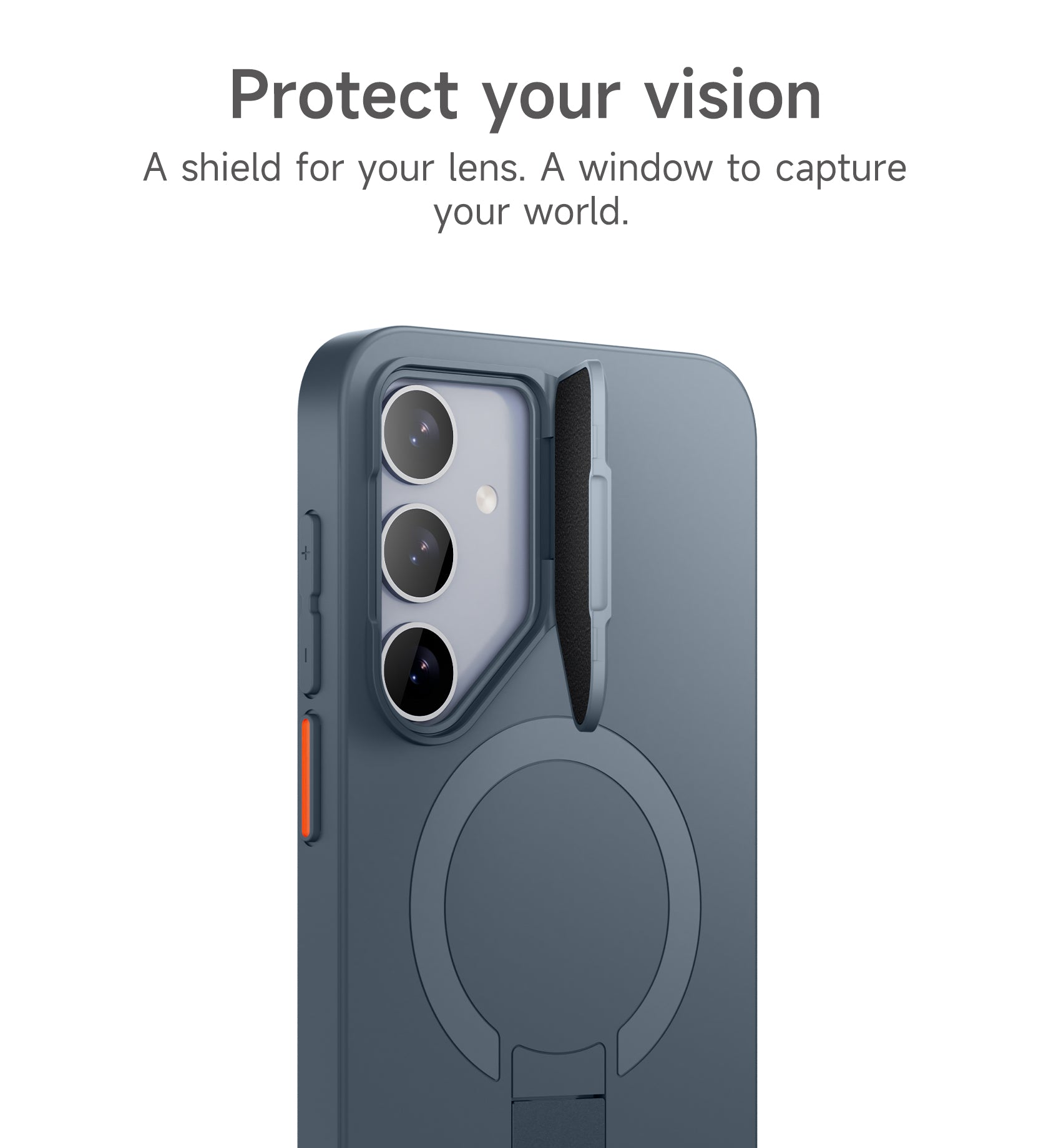 Suritch Case for Samsung Galaxy S24 Magnetic Protective Cover with Camera Cover Adjustable Metal Kickstand