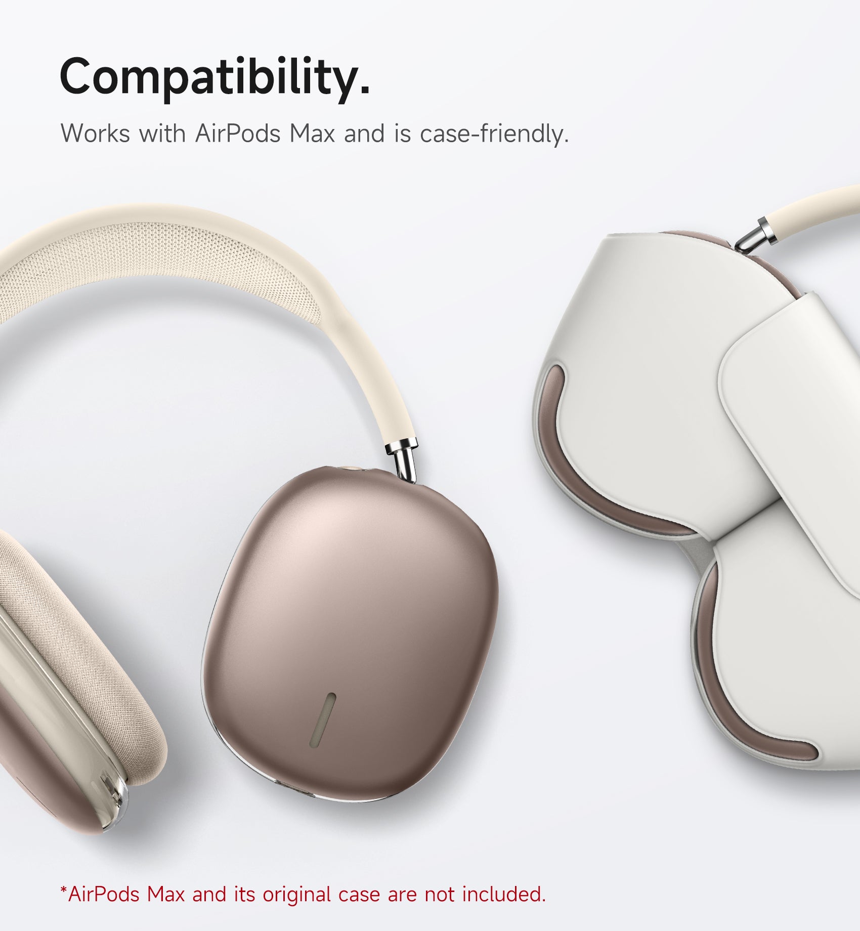 Suritch Case for AirPods Max Headphones TPU Anti-Scratch Ear Cups Cover