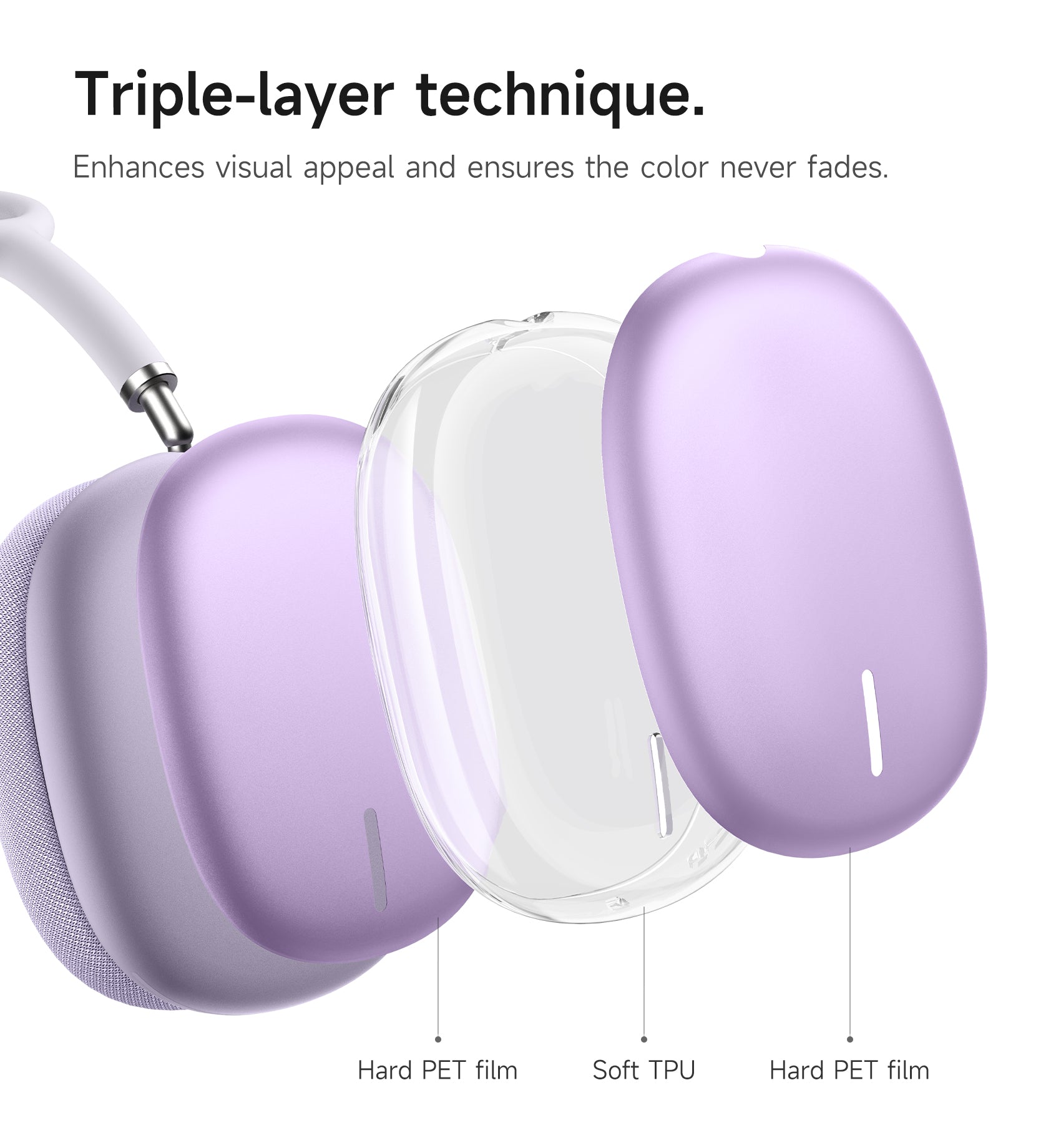 Suritch Case for AirPods Max Headphones TPU Anti-Scratch Ear Cups Cover