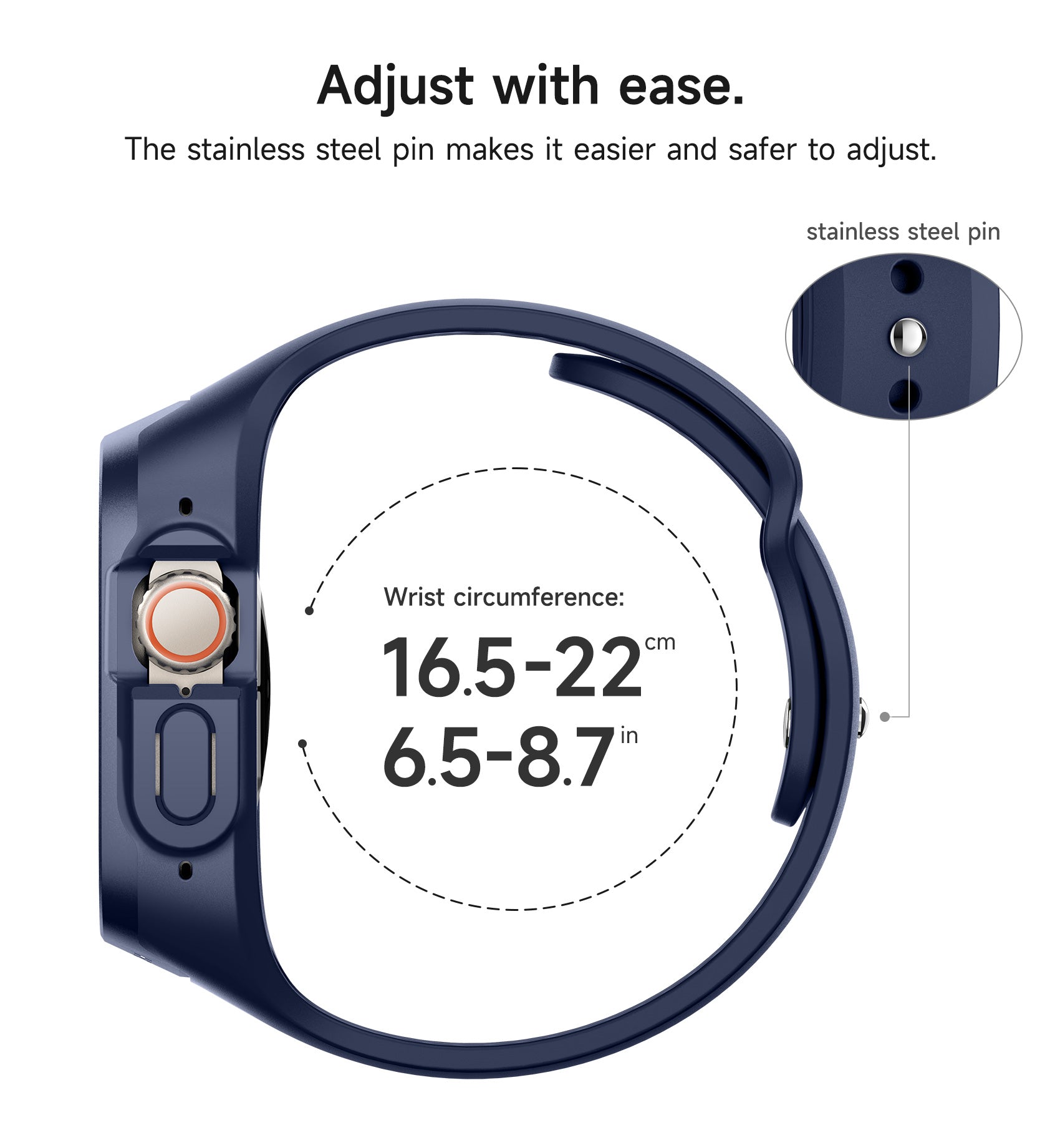 Suritch Sport Band for Apple Watch Ultra 1st Gen 49mm Soft Silicone Shockproof Rugged Protective Strap with Case for Women Men