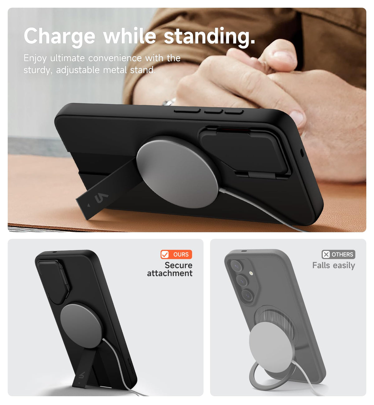 Suritch for Samsung Galaxy S26 FE Phone Case with Kickstand