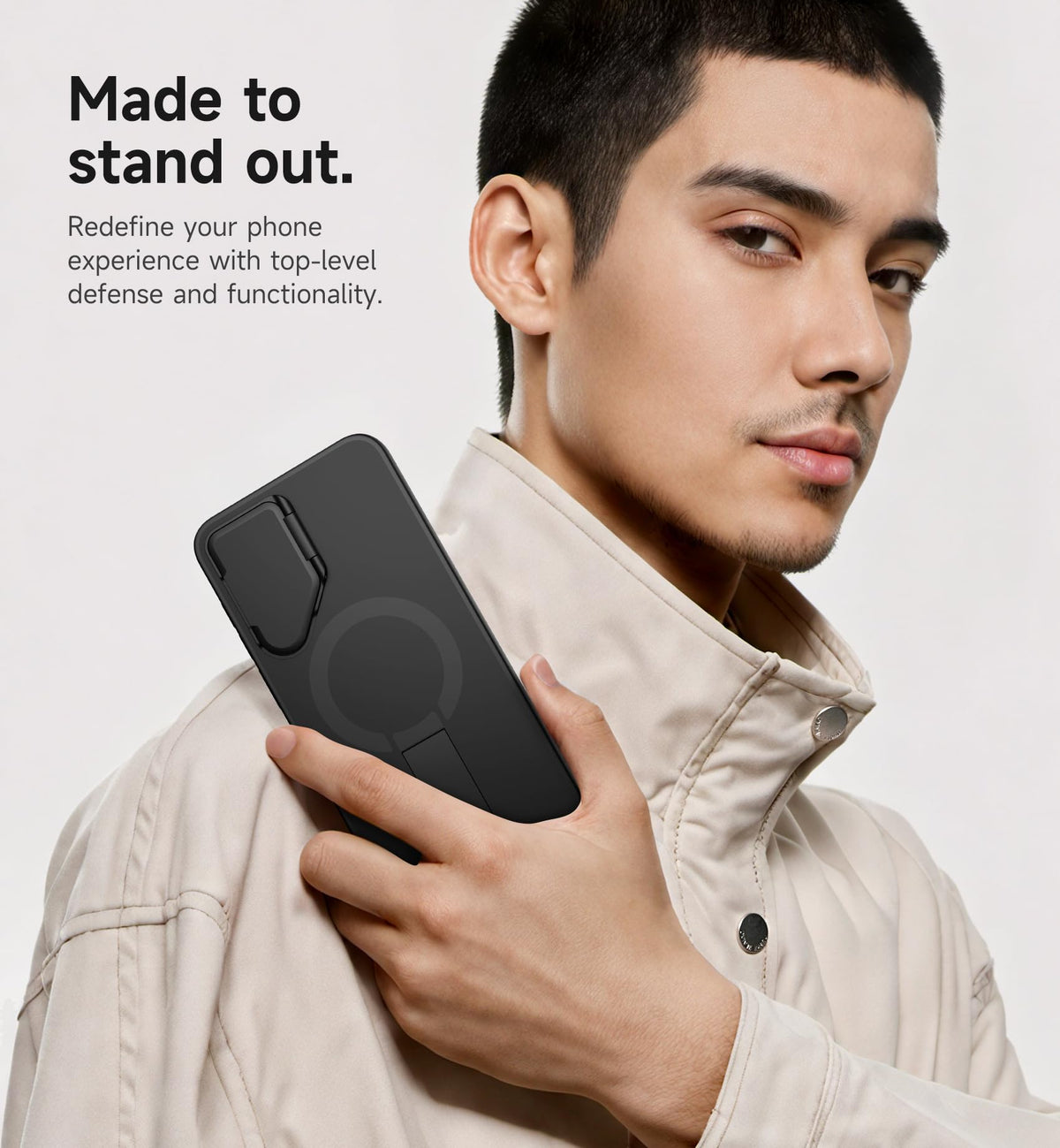 Suritch for Samsung Galaxy S26 FE Phone Case with Kickstand