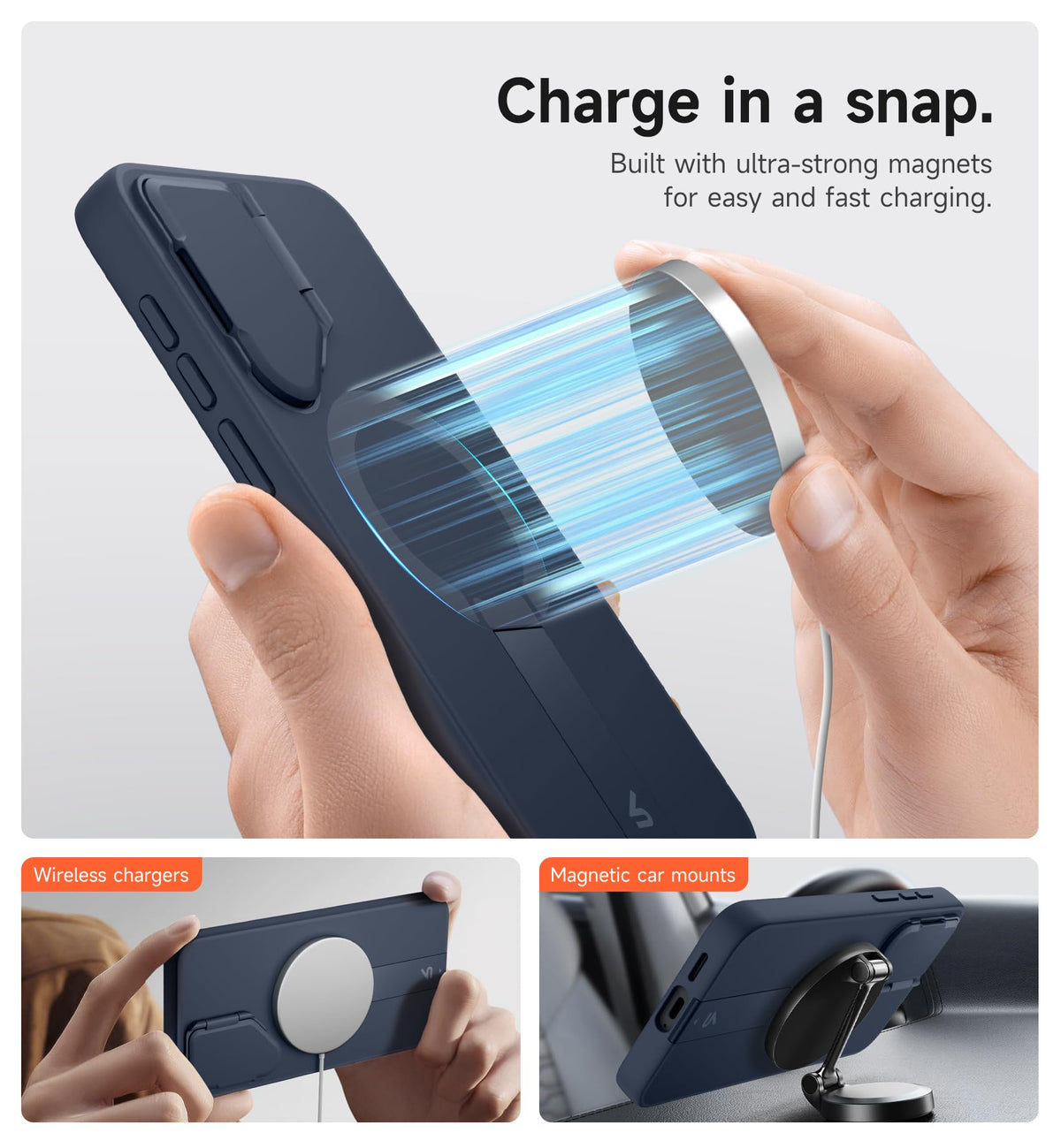 Suritch for Samsung Galaxy S26 FE Phone Case with Kickstand