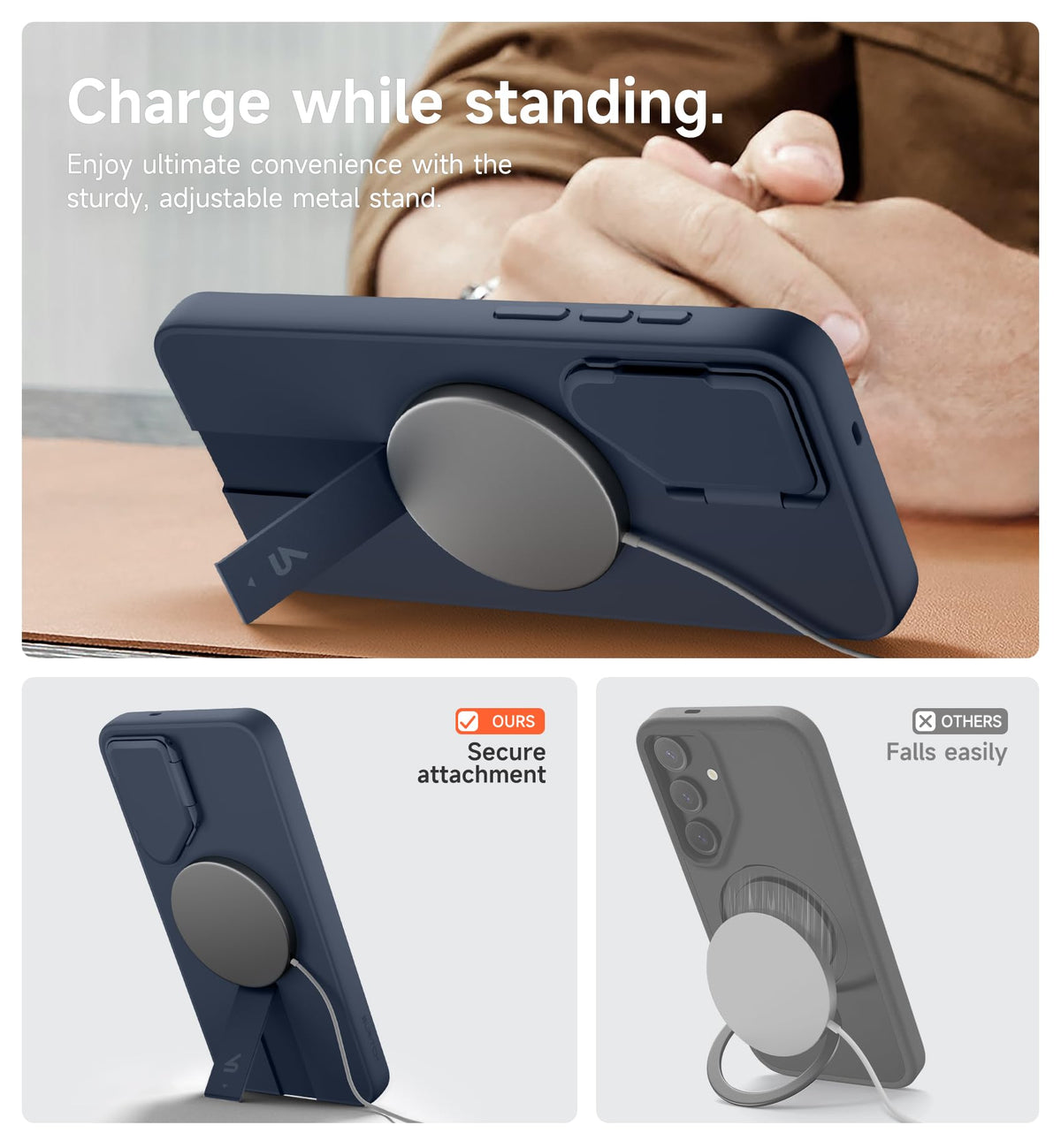 Suritch for Samsung Galaxy S26 FE Phone Case with Kickstand