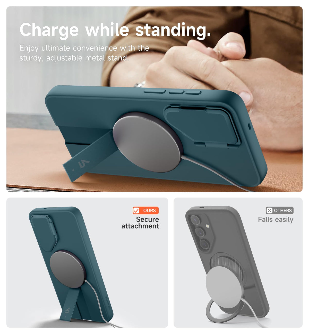 Suritch for Samsung Galaxy S26 FE Phone Case with Kickstand