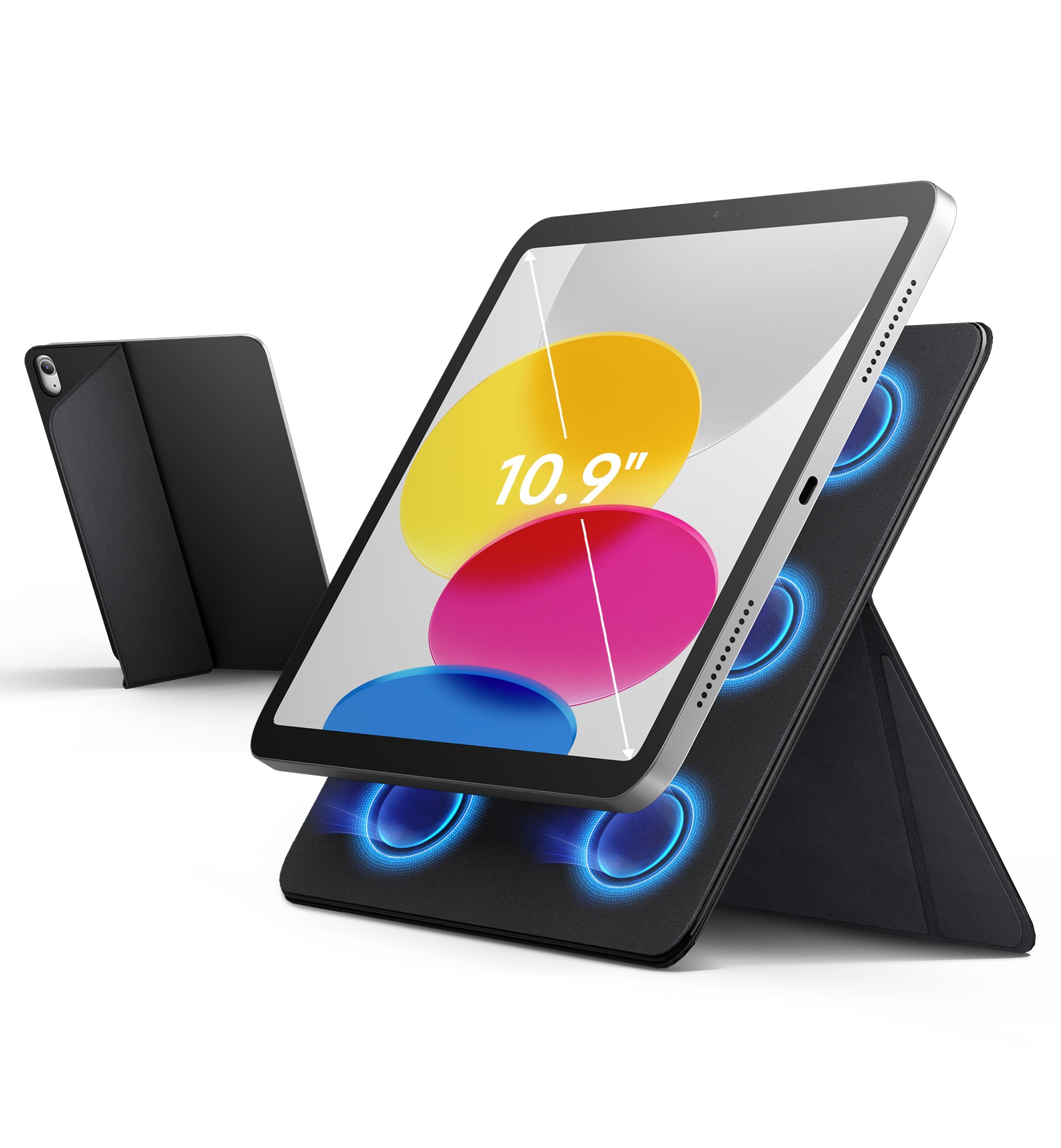 Suritch for iPad 10th Gen 2022 Magnetic Stand Holder 10.9-inch Slim Adjustable Tablet Stand Lightweight Portable Support Portrait Landscape Magnetic Tablet Holder