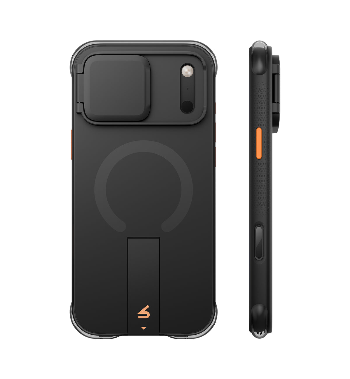 iPhone 18 Pro Max AirBounce Bumper Magnetic Case with Lens Cover and Kickstand