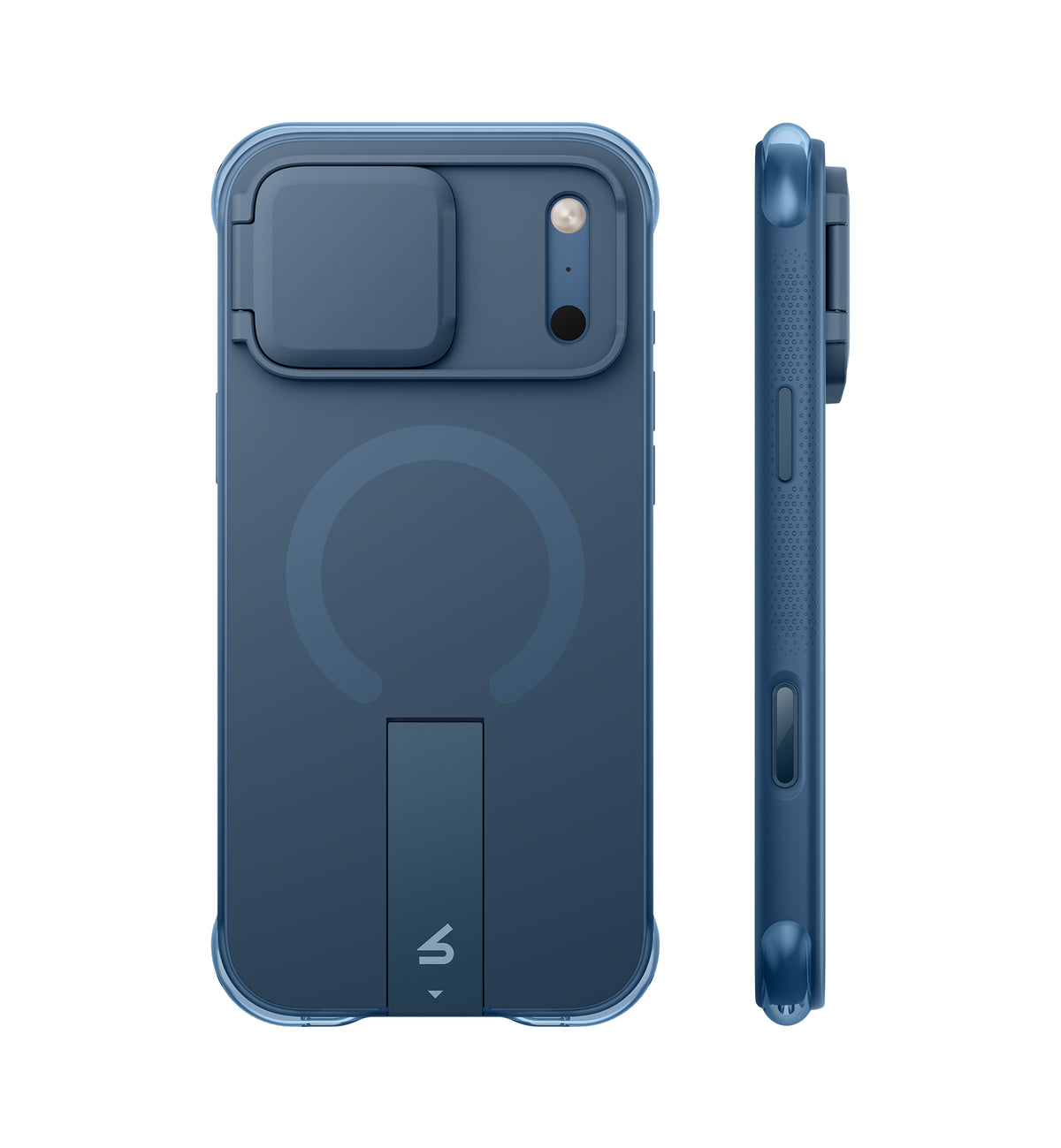 iPhone 18 Pro Max AirBounce Bumper Magnetic Case with Lens Cover and Kickstand