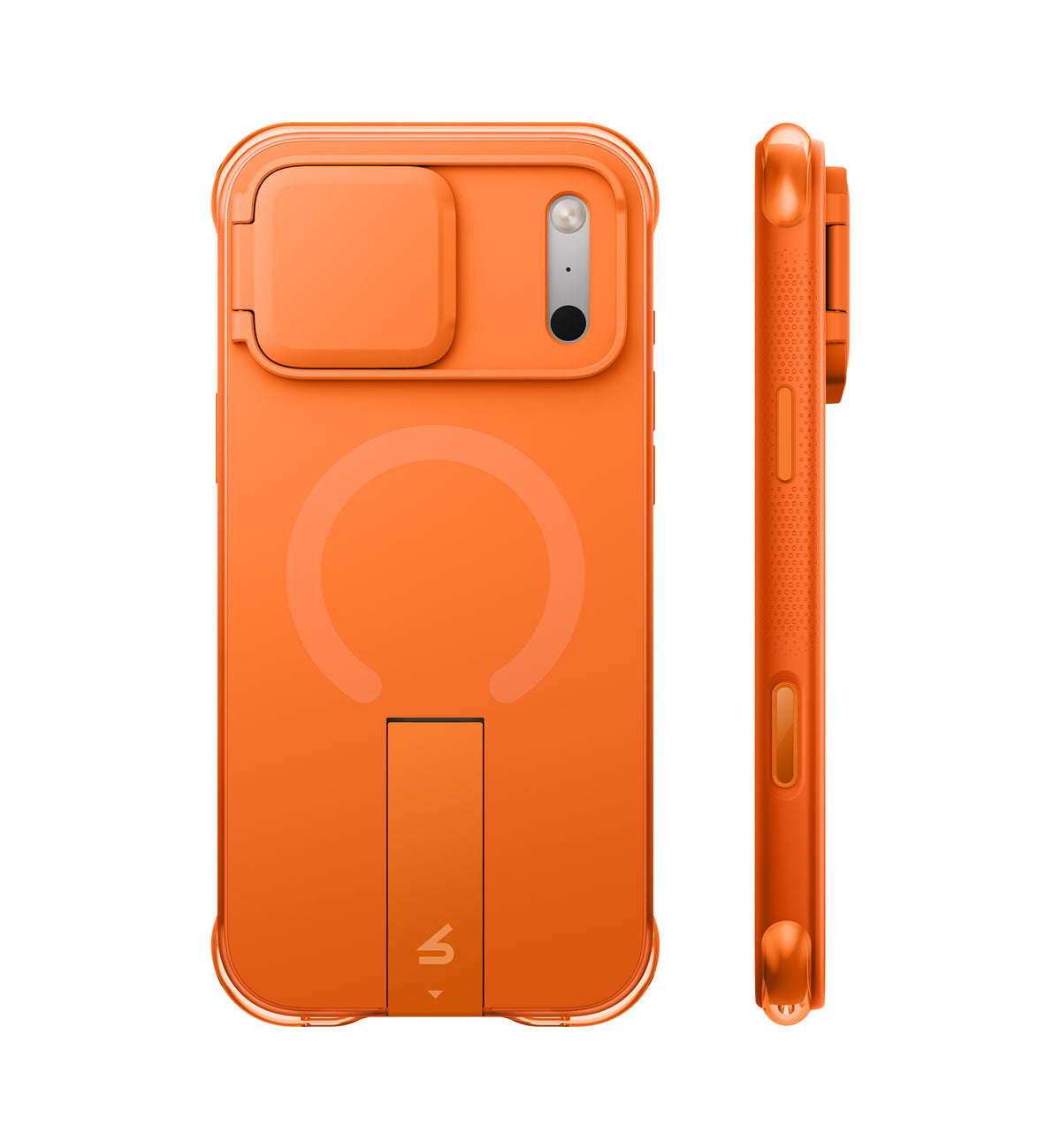 iPhone 18 Pro Max AirBounce Bumper Magnetic Case with Lens Cover and Kickstand