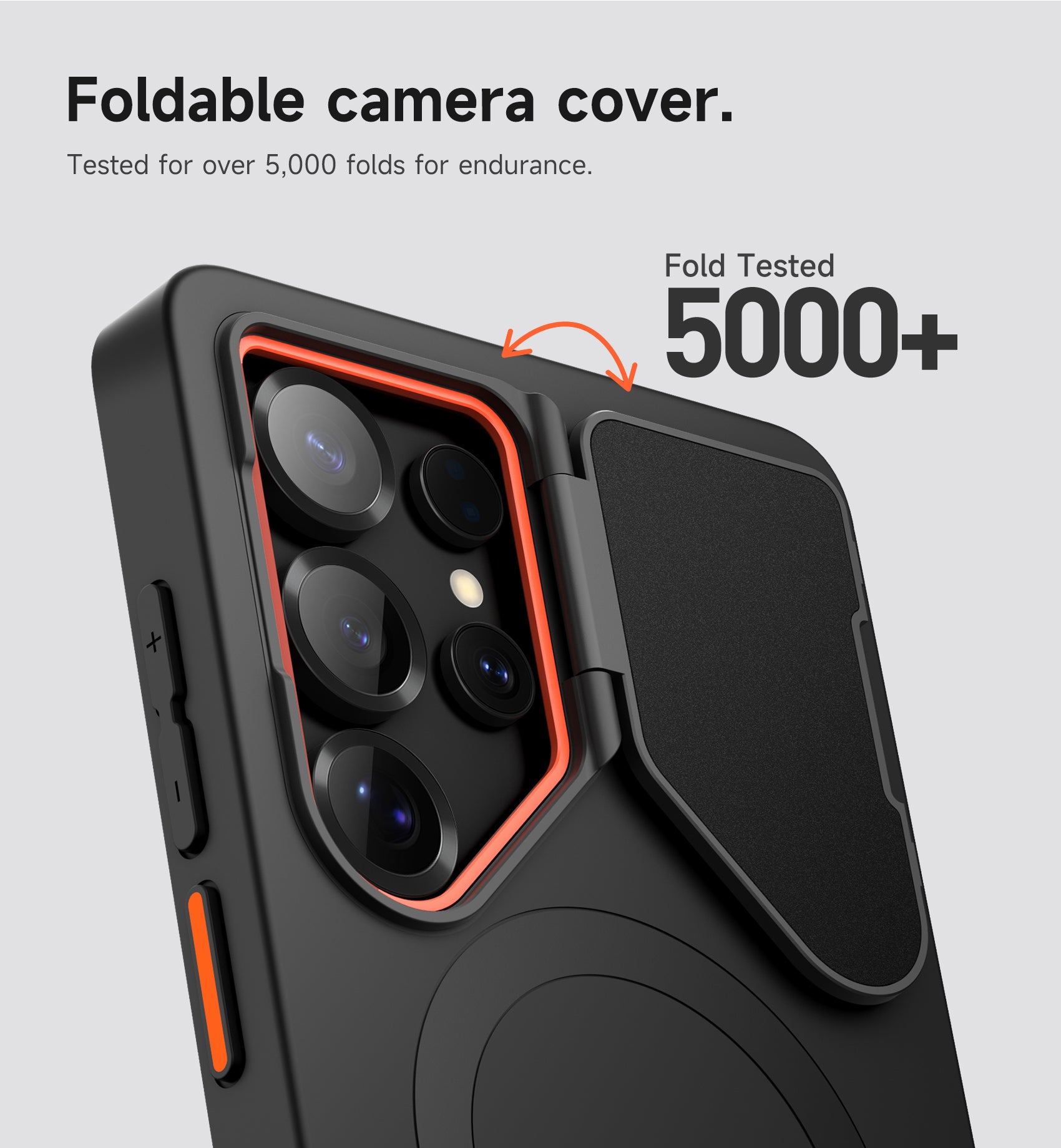 Suritch Case for Samsung Galaxy S25 Ultra Magnetic Protective Cover with Camera Cover Adjustable Metal Kickstand