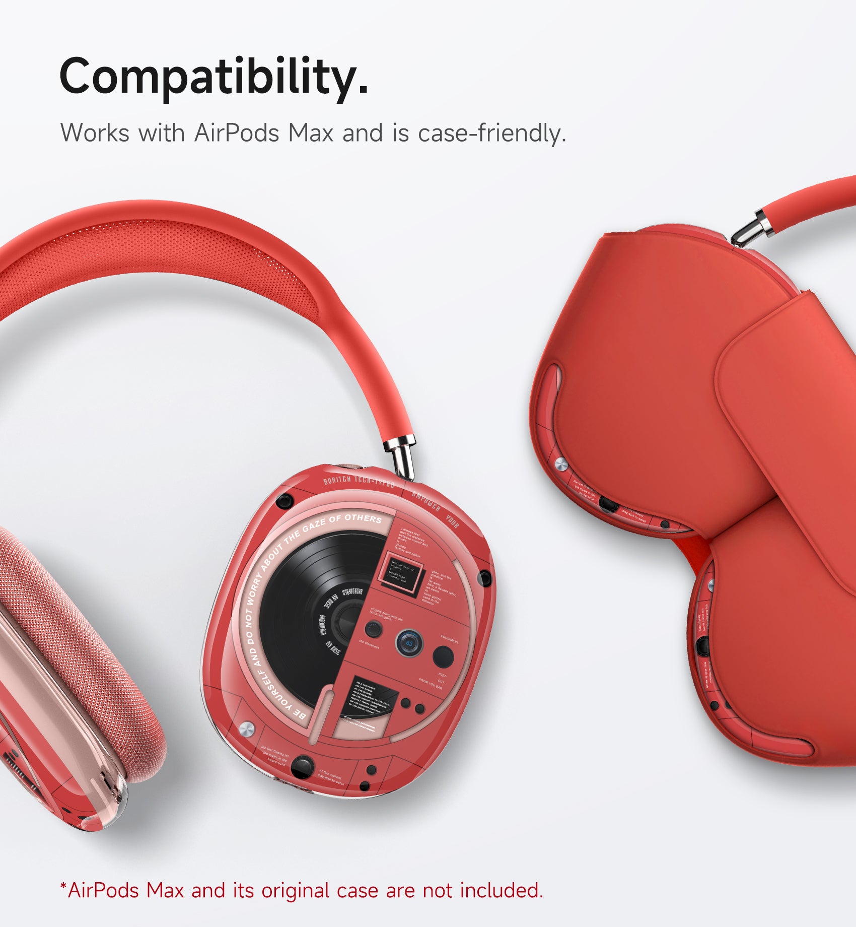 Suritch Case for AirPods Max TPU Anti-Scratch Ear Cups Cover Rugged Shockproof Accessories Protective Cover