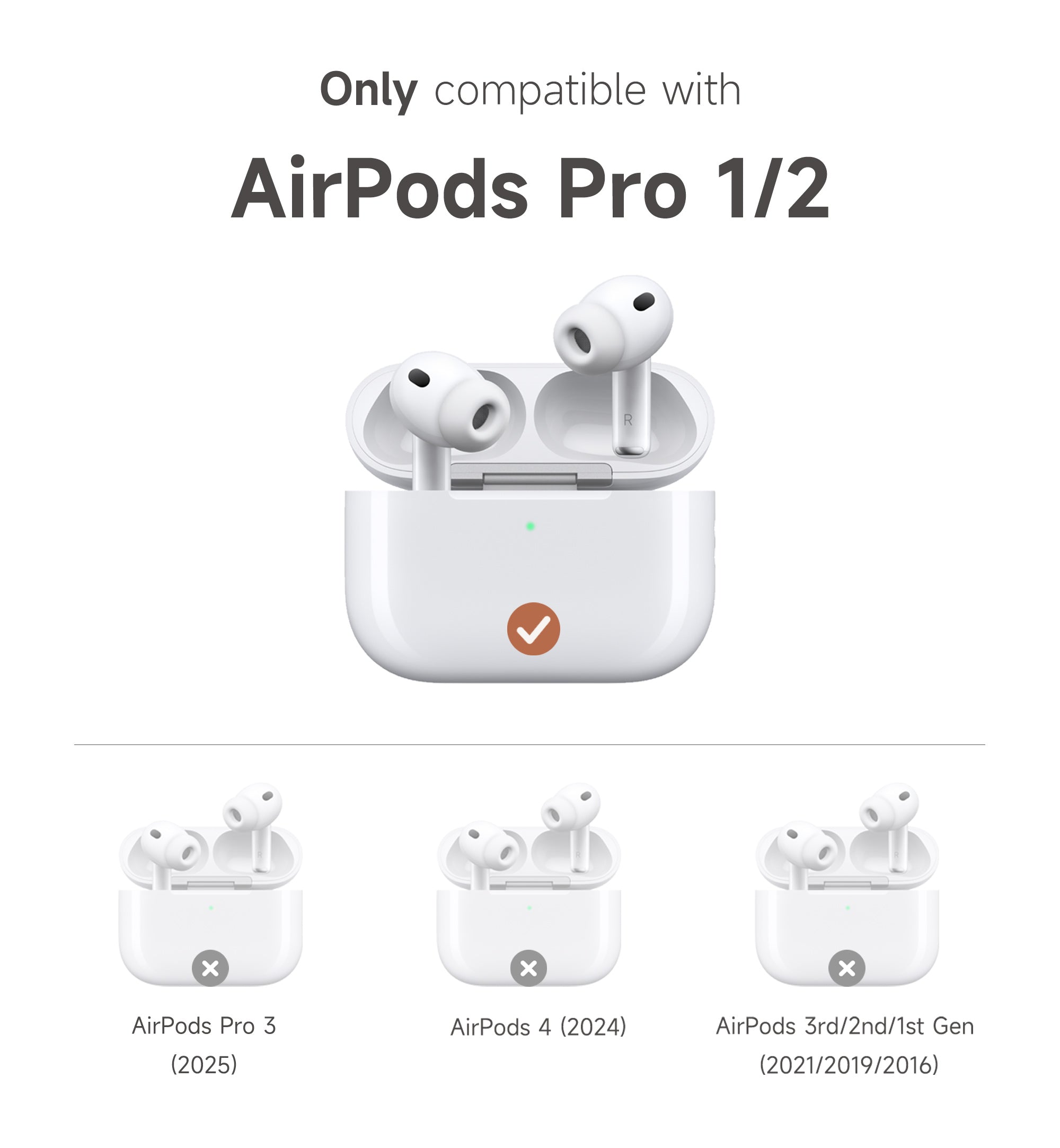 Suritch Case for Airpods Pro 1st Generation Magnetic Lock Bumper Rugge