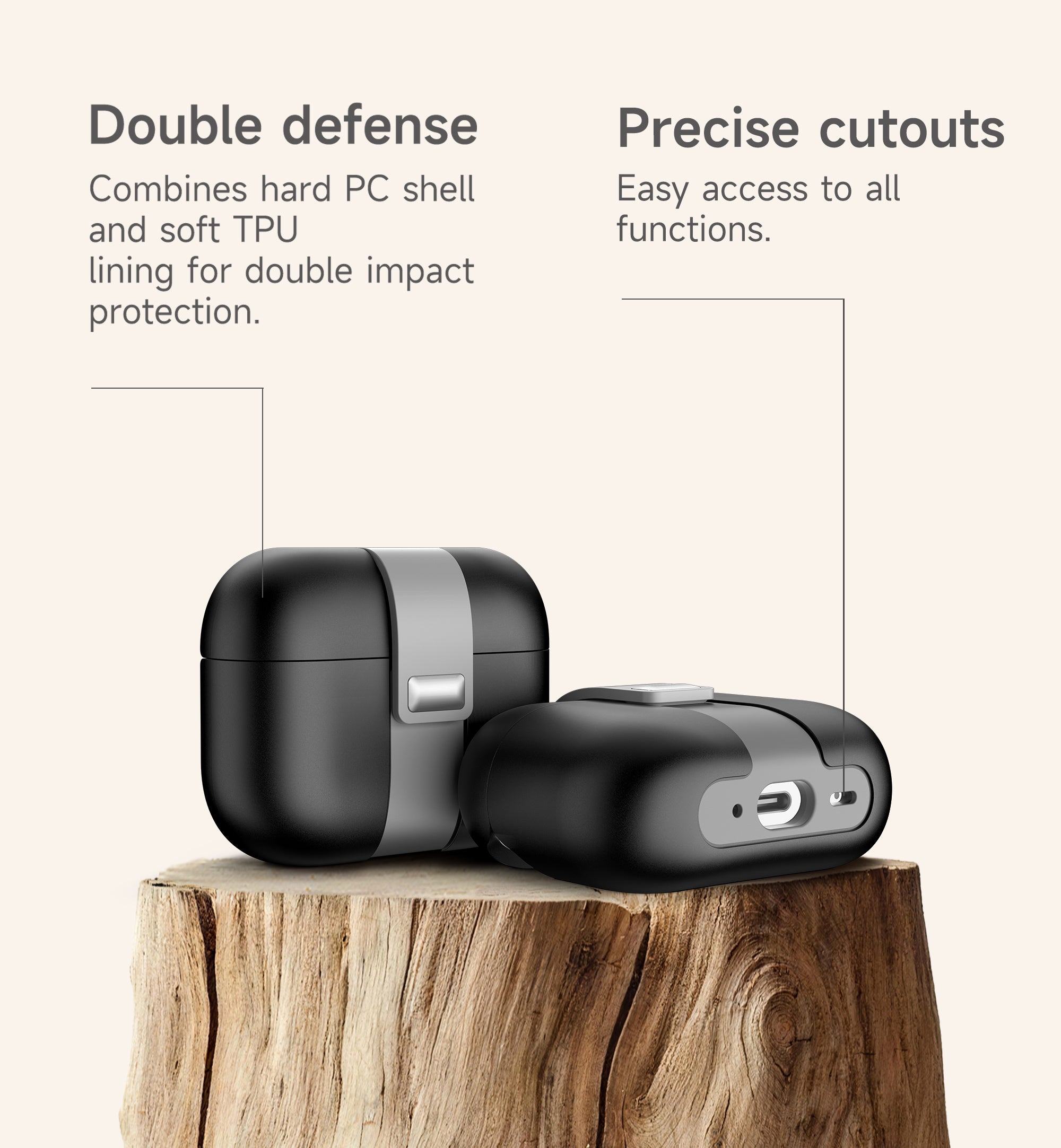 Suritch Case for Airpods Pro 1st Generation Magnetic Lock Bumper Rugged Protective Cover with Stylish Hanging Lanyard for Women Men