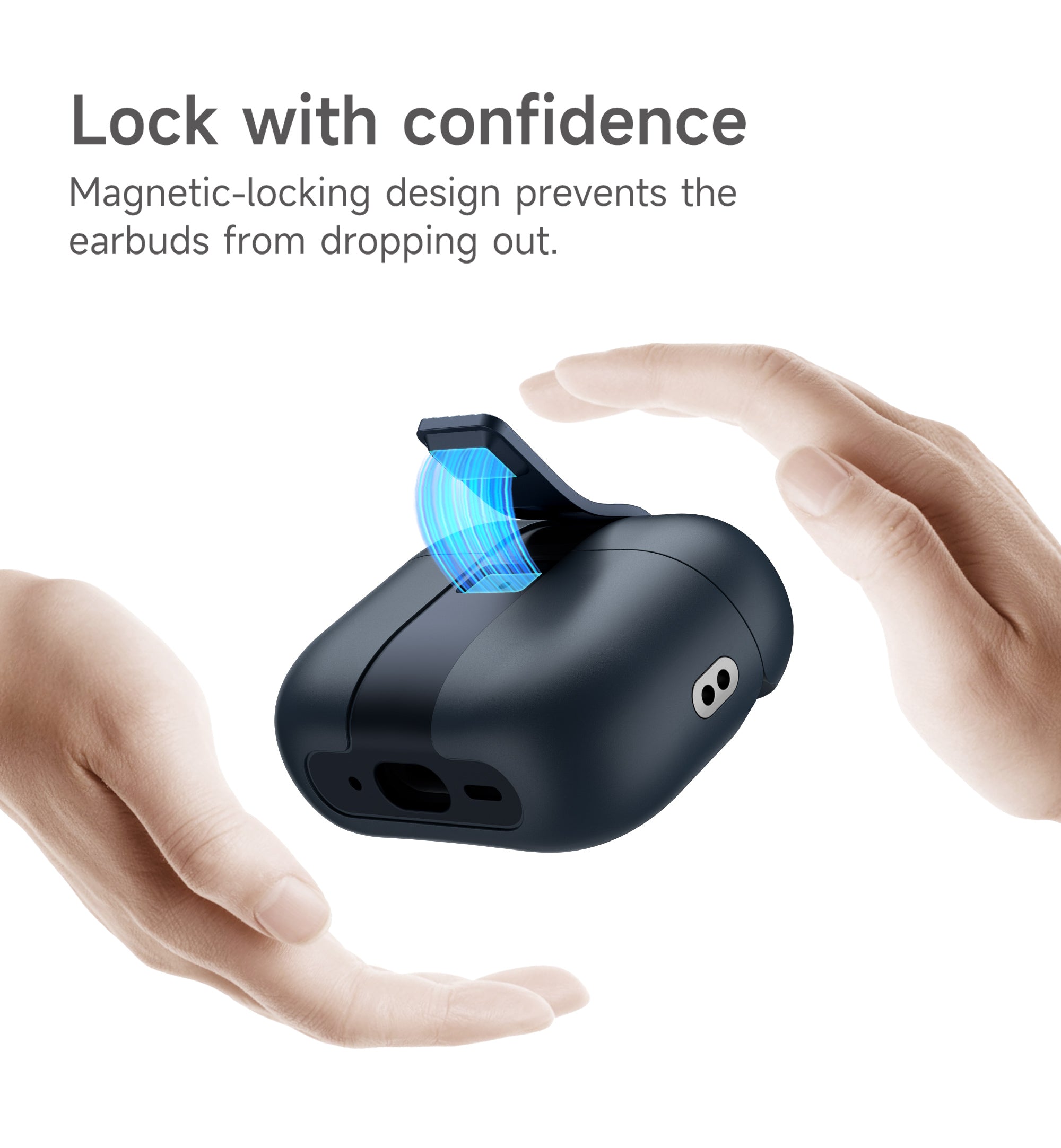 Suritch Case for Airpods Pro 1st Generation Magnetic Lock Bumper Rugged Protective Cover with Stylish Hanging Lanyard for Women Men