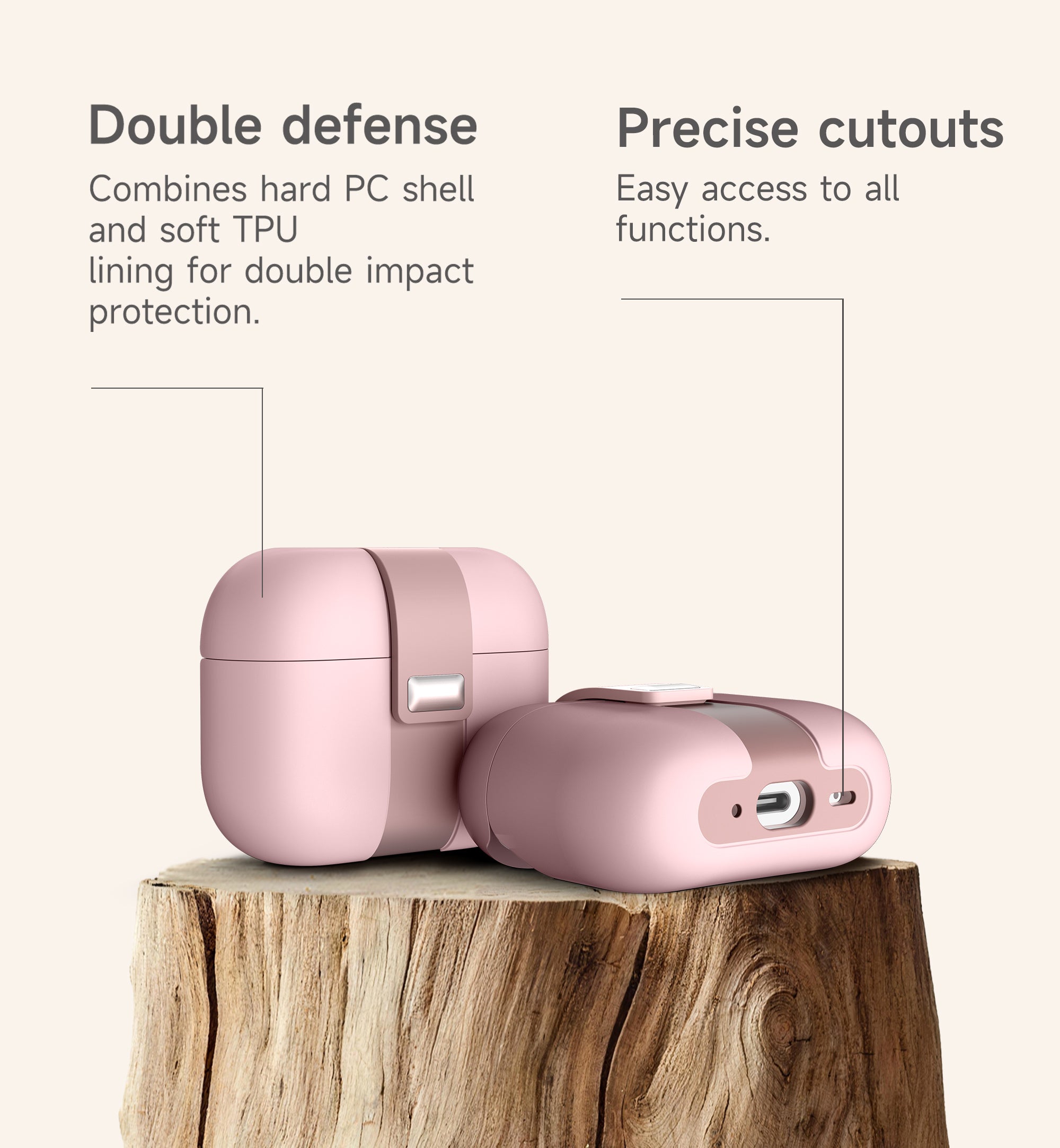 Suritch Case for Airpods Pro 1st Generation Magnetic Lock Bumper Rugged Protective Cover with Stylish Hanging Lanyard for Women Men
