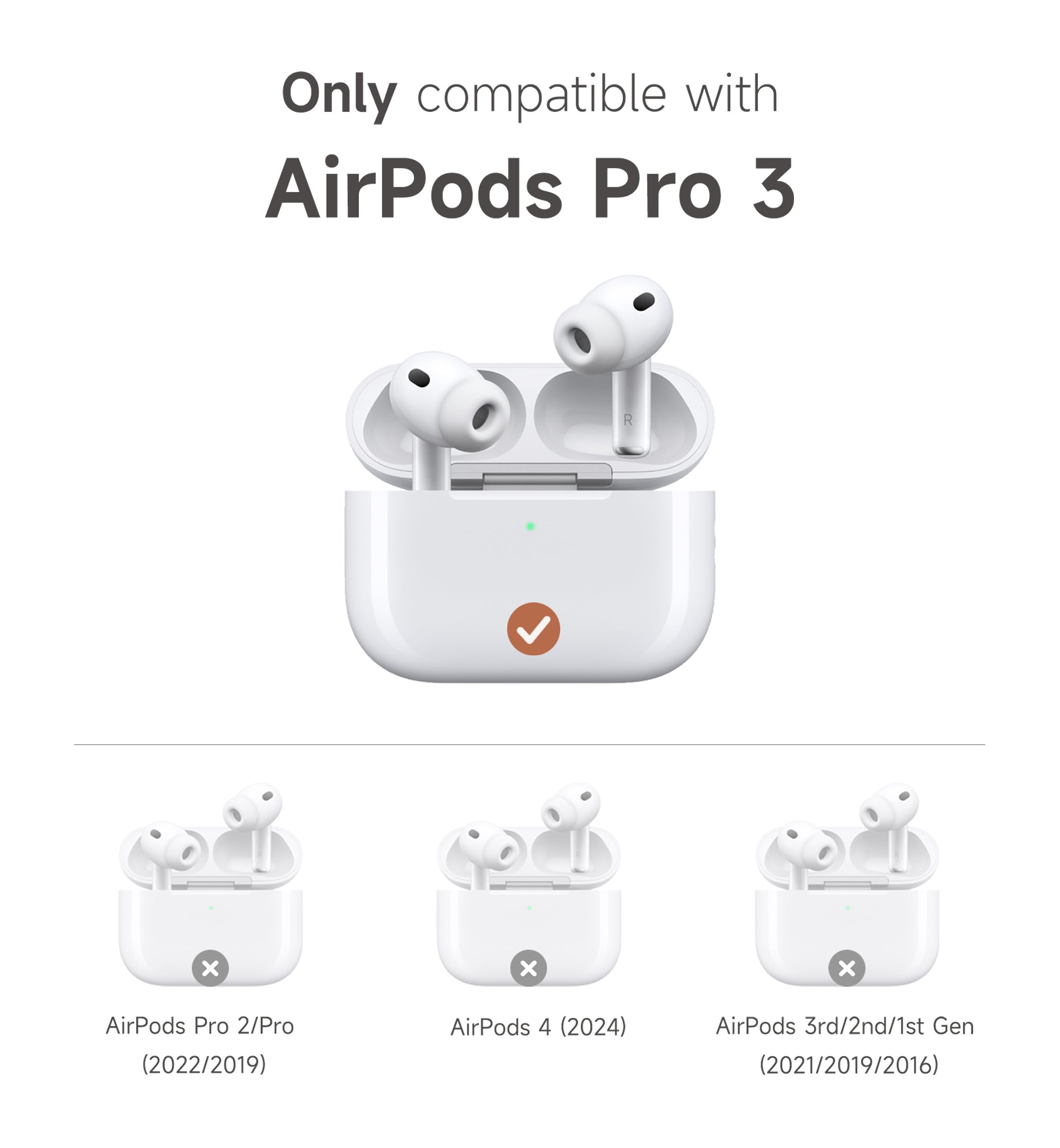 Suritch Case for AirPods Pro 3rd Generation 2025 Magnetic Lock Bumper