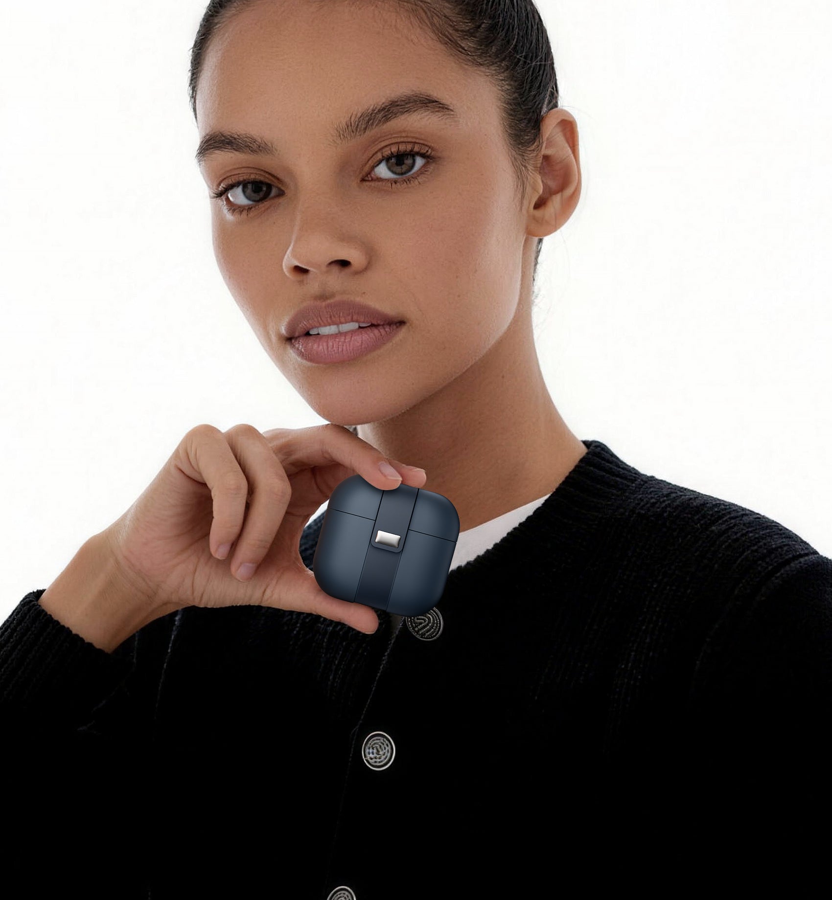 Suritch Case for Airpods 4th Generation 2024 Magnetic Lock Bumper Rugged Protective Cover with Stylish Hanging Lanyard Cases for Women Men