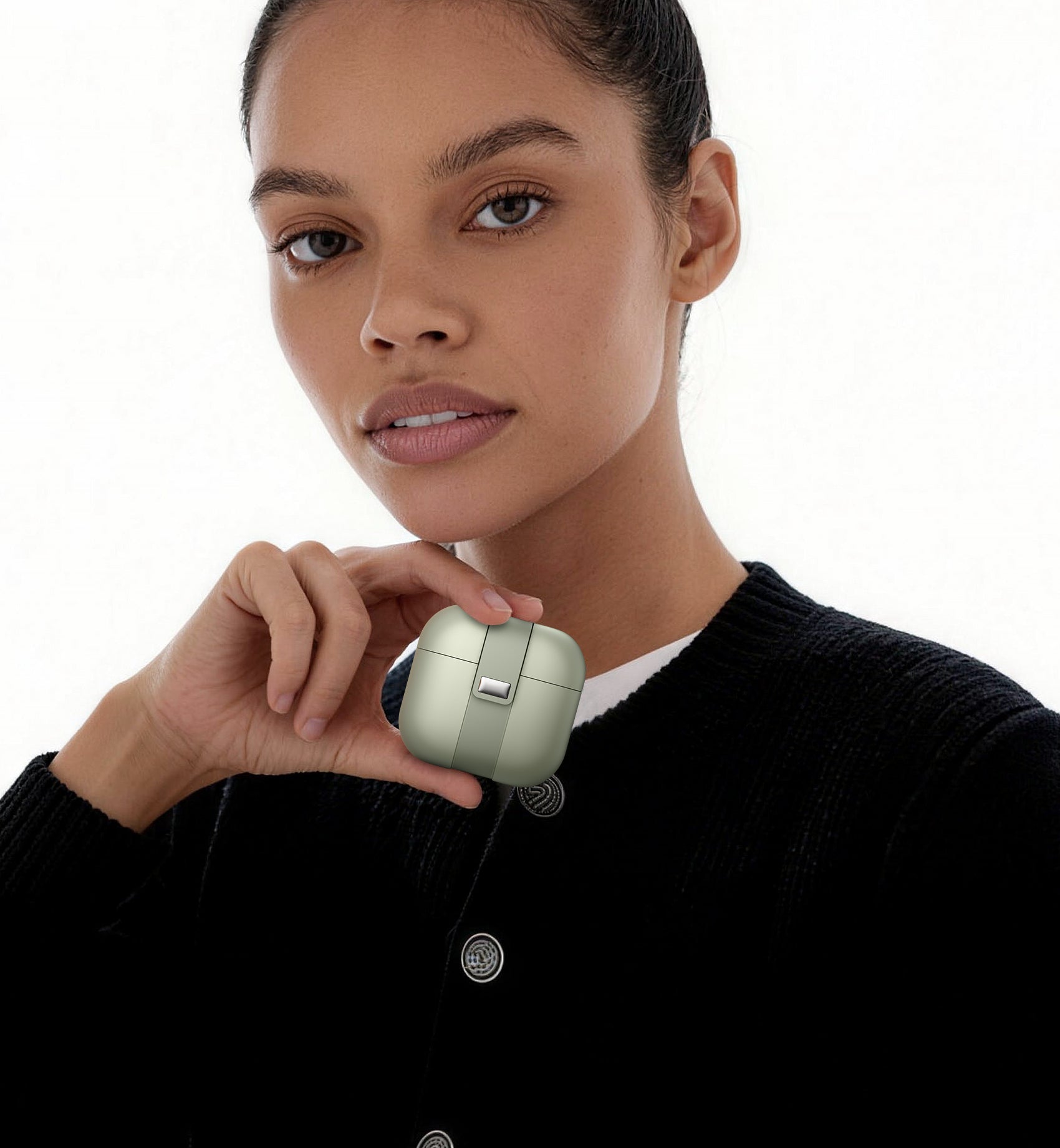 Suritch Case for Airpods 4th Generation 2024 Magnetic Lock Bumper Rugged Protective Cover with Stylish Hanging Lanyard Cases for Women Men