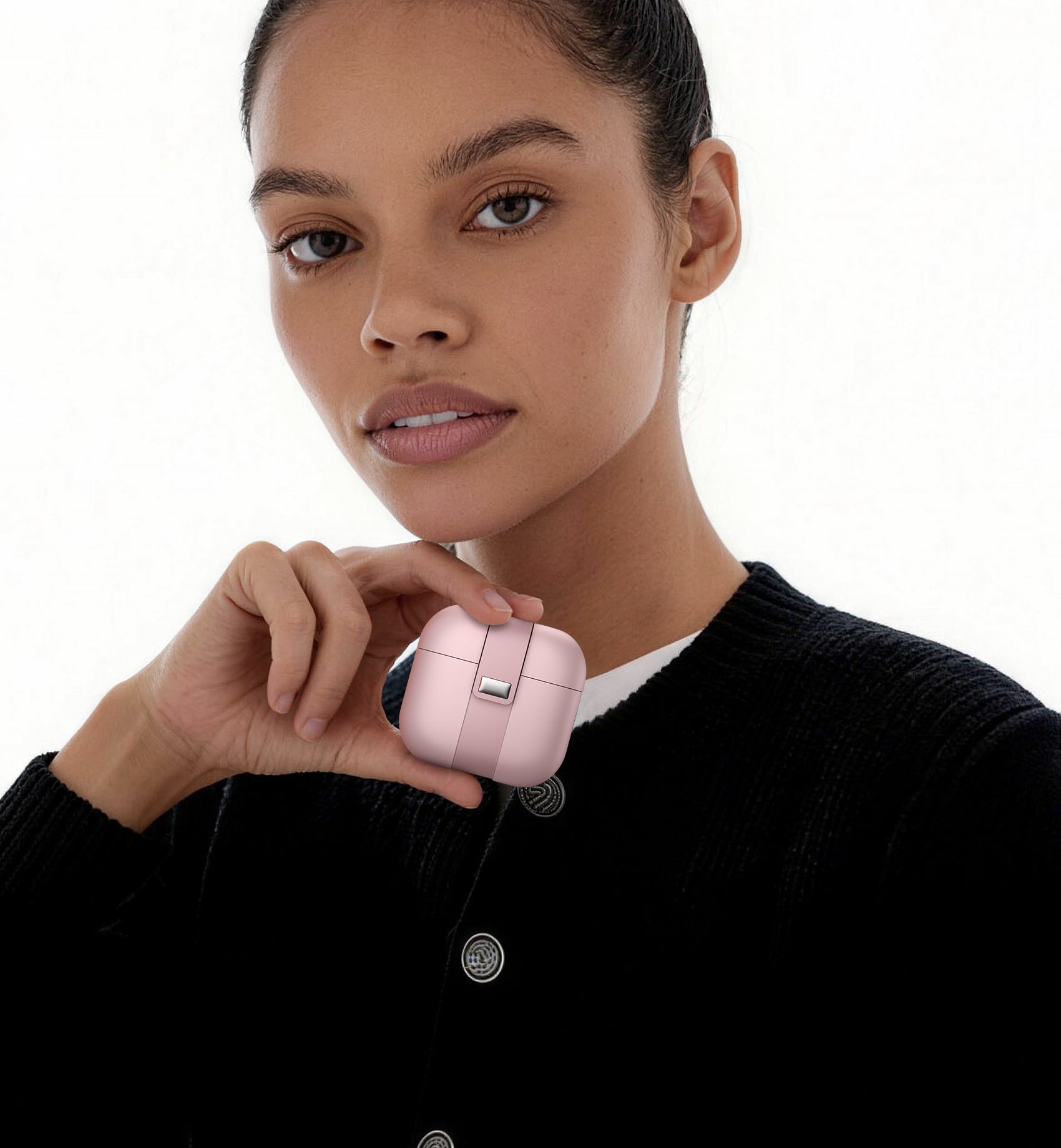 Suritch Case for Airpods 4th Generation 2024 Magnetic Lock Bumper Rugged Protective Cover with Stylish Hanging Lanyard Cases for Women Men