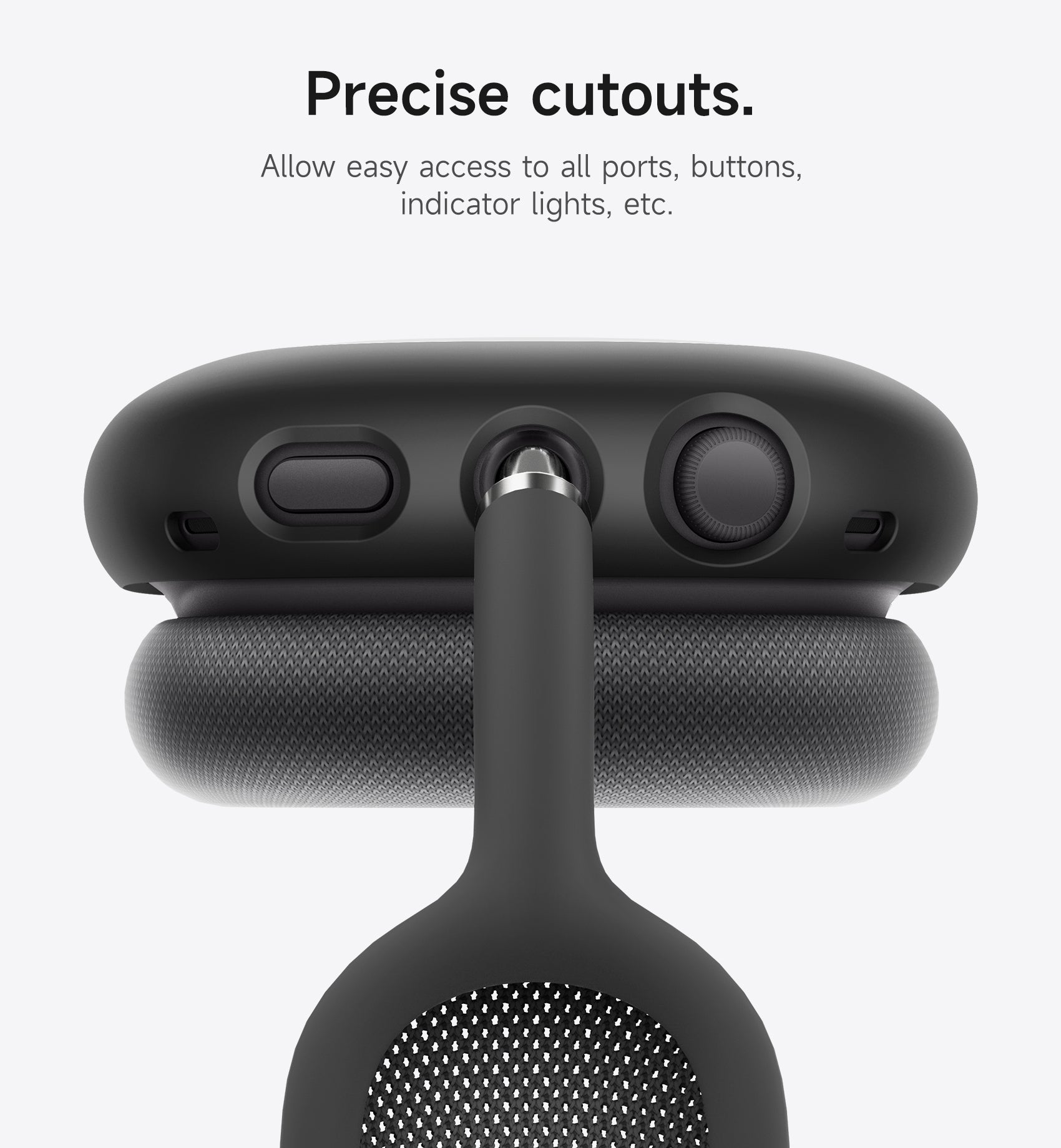 Suritch Case for Apple AirPods Max TPU Anti-Scratch Ear Cups Cover Rugged Shockproof Protective Cover