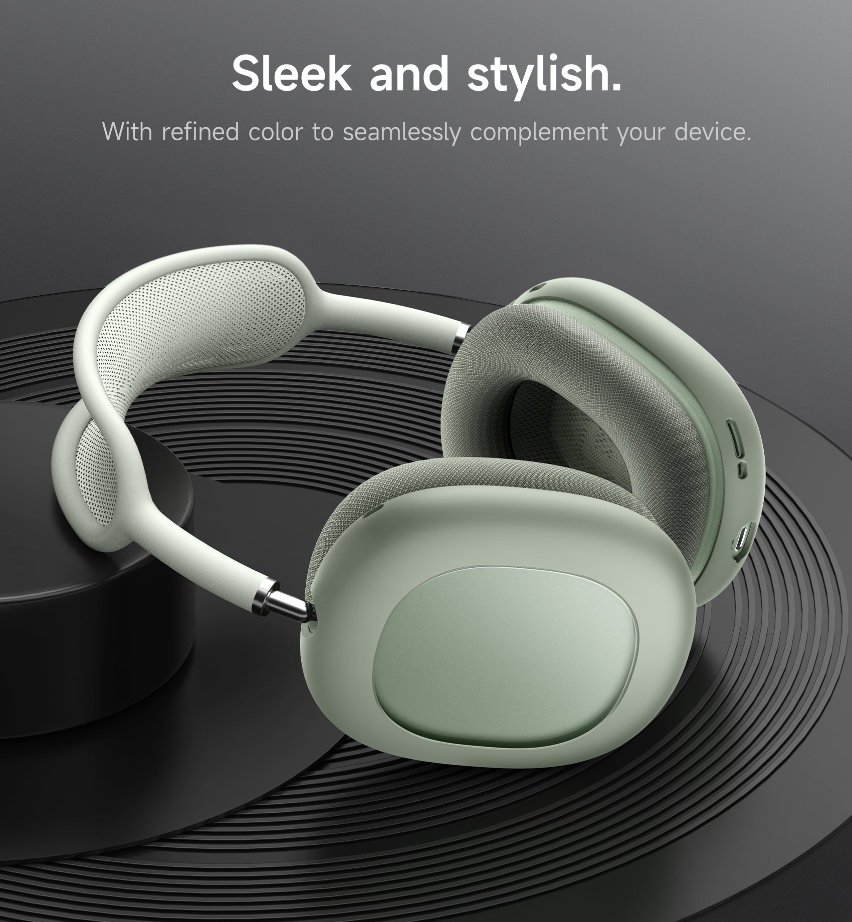 Suritch Case for Apple AirPods Max TPU Anti-Scratch Ear Cups Cover Rugged Shockproof Protective Cover
