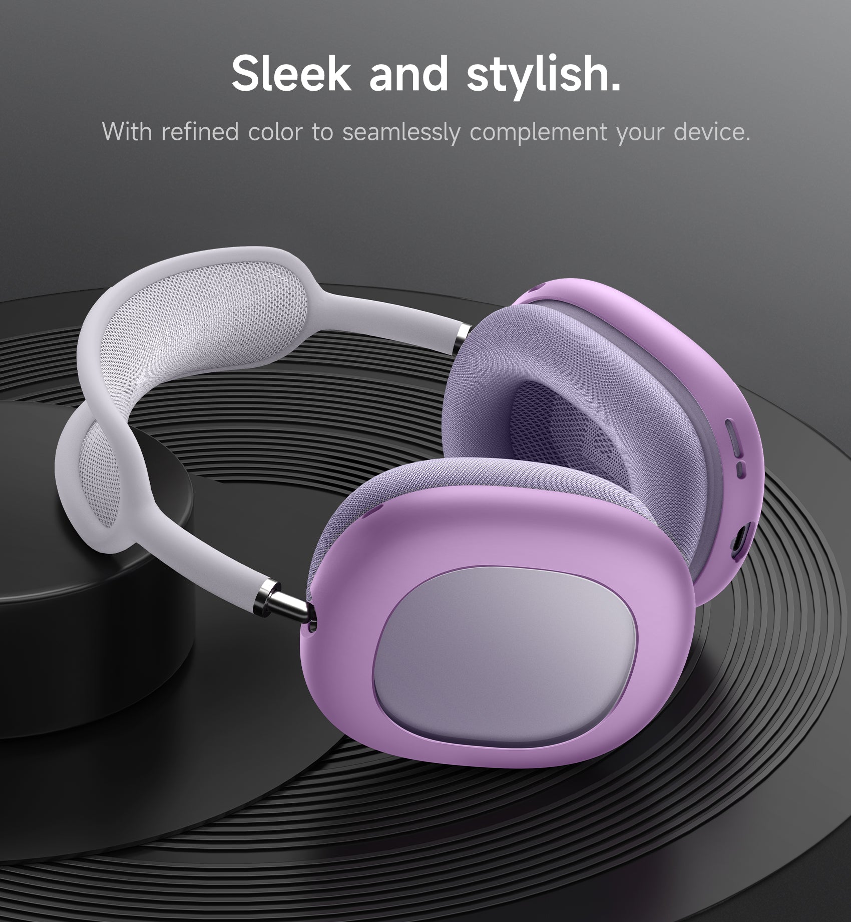 Suritch Case for Apple AirPods Max TPU Anti-Scratch Ear Cups Cover Rugged Shockproof Protective Cover