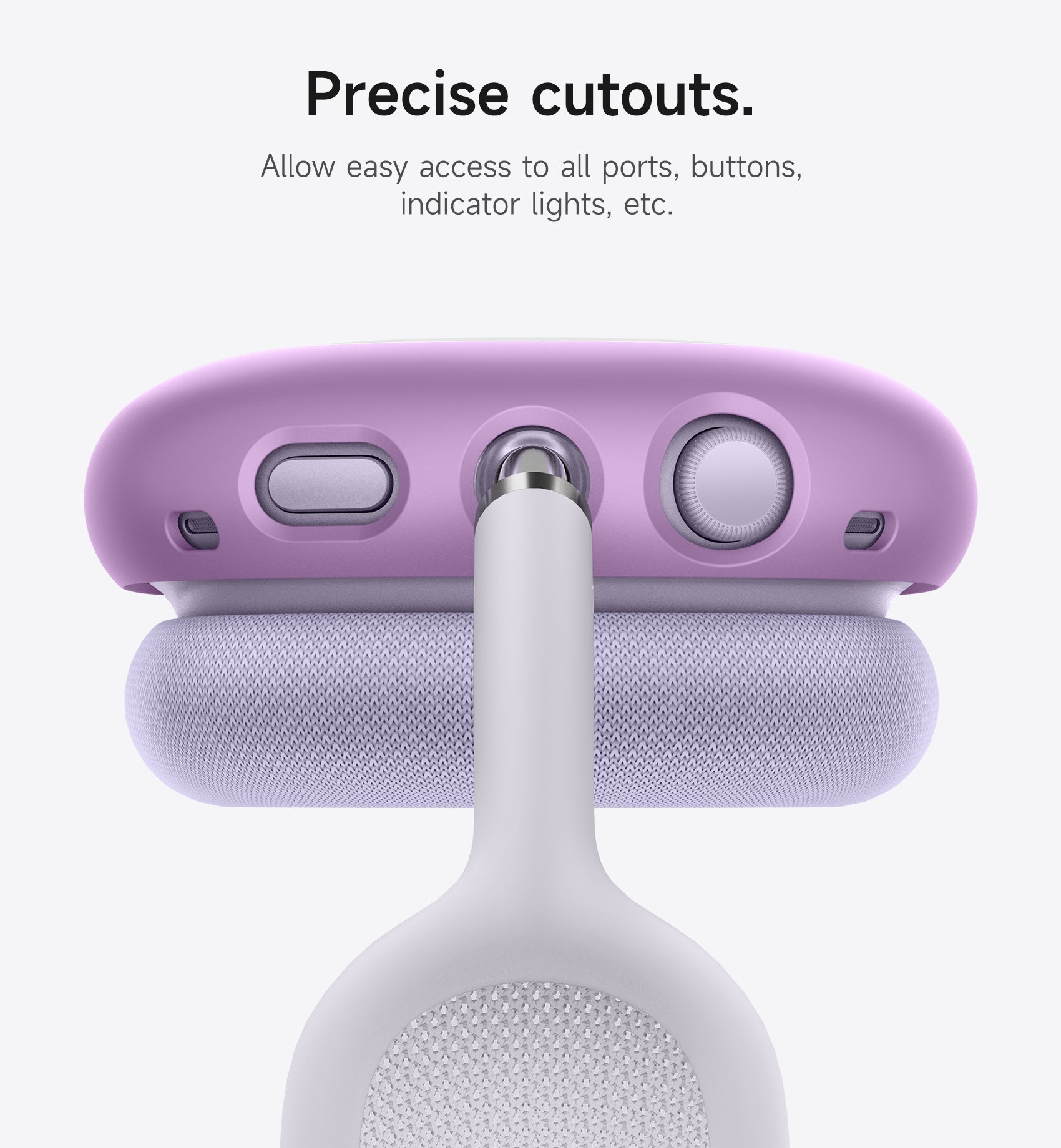 Suritch Case for Apple AirPods Max TPU Anti-Scratch Ear Cups Cover Rugged Shockproof Protective Cover