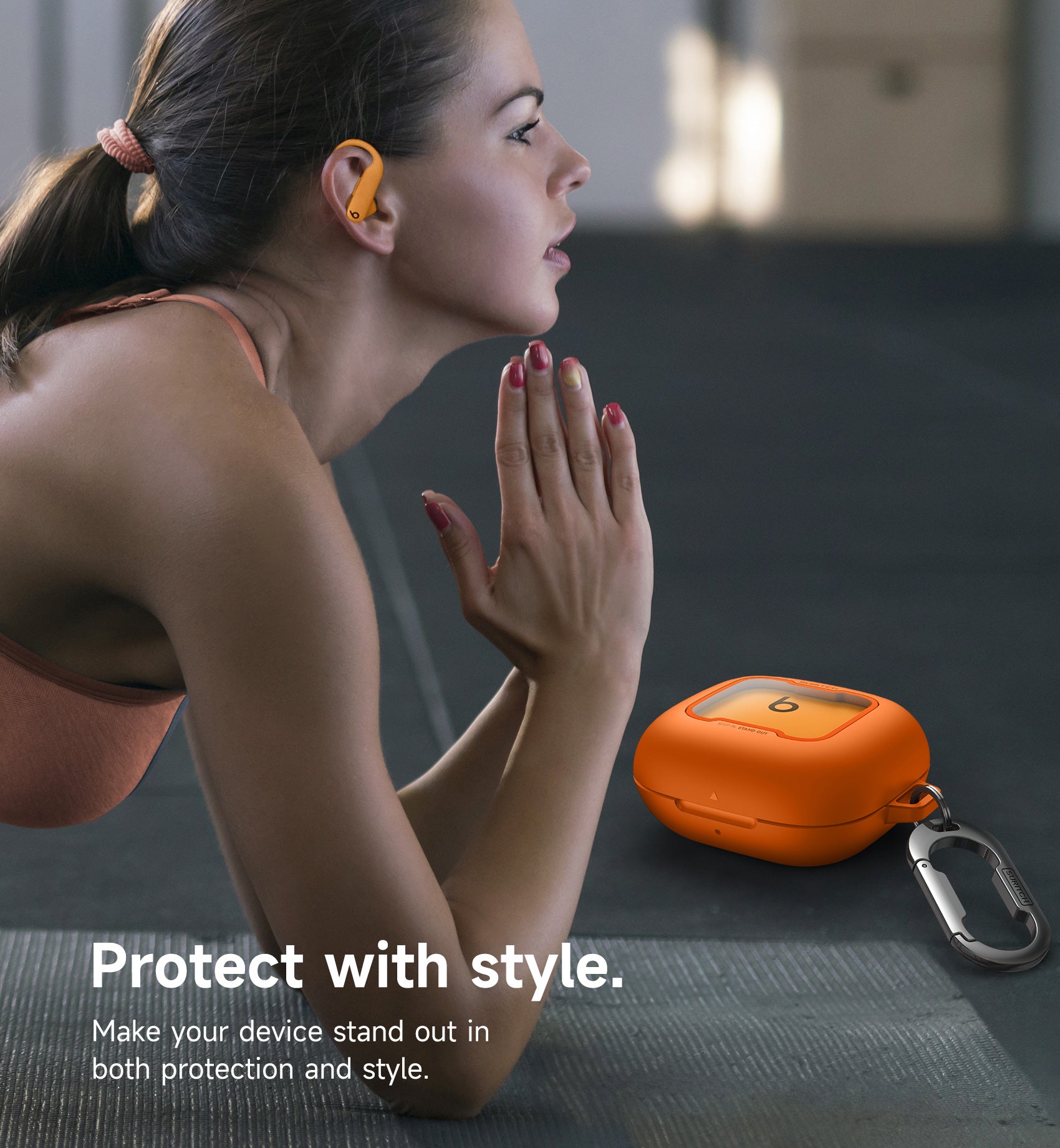 Suritch Case for Beats Powerbeats Pro 2nd Gen 2025 Magnetic Locking Shockproof Bumper Protective Cover with Carabiner Keyring Cleaner Kit