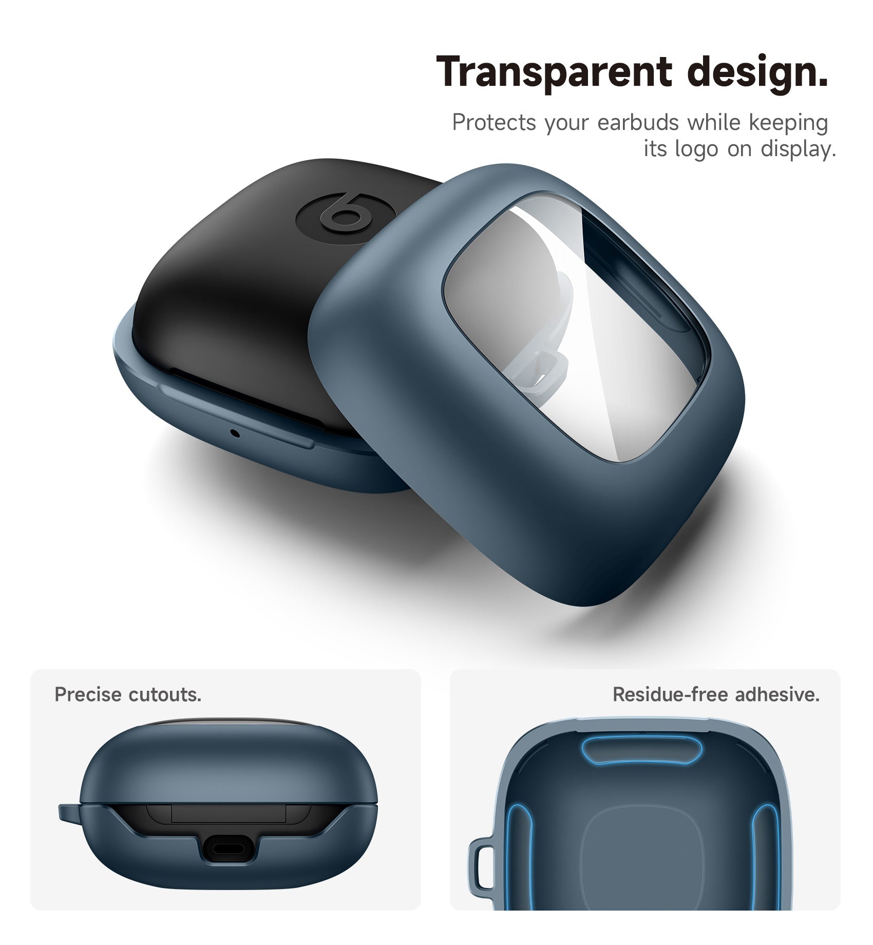 Suritch Case for Beats Powerbeats Pro Wireless Earbuds Shockproof Magnetic Protective Cover with Magnetic Lid Lock Carabiner Full-Body Drop Protection