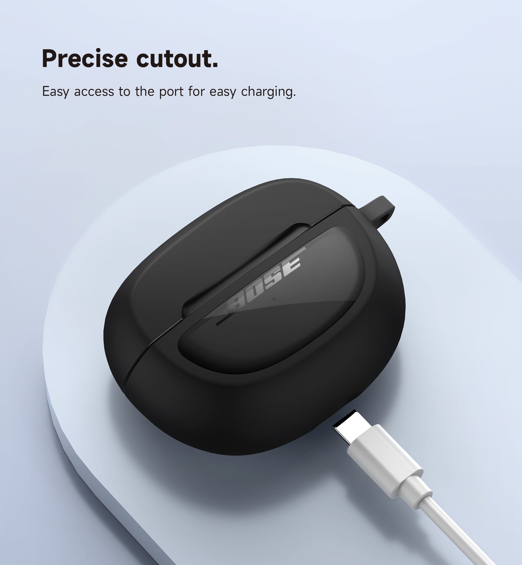 Suritch Case for Bose Ultra Open 2024 Shockproof Protective Cover for Wireless Ear Earbuds Accessories with Carabiner