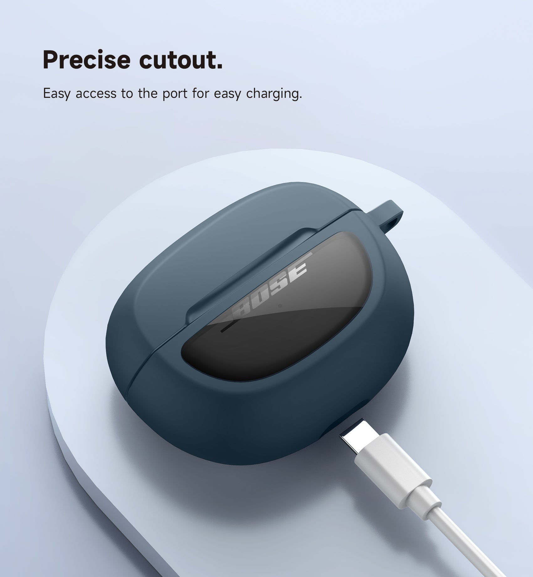 Suritch Case for Bose Ultra Open 2024 Shockproof Protective Cover for Wireless Ear Earbuds Accessories with Carabiner
