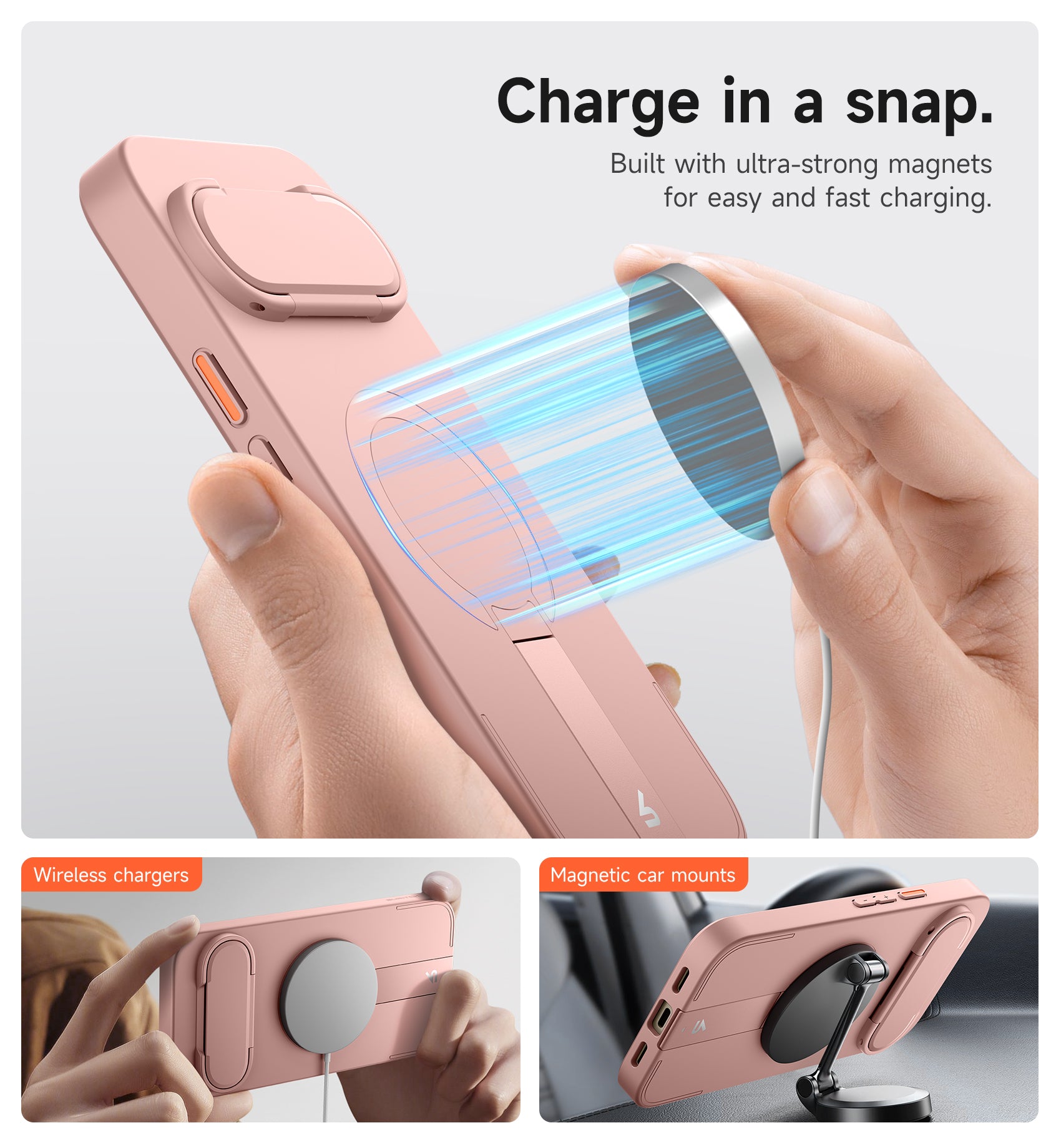 Suritch Case for Google Pixel 10 Compatible with MagSafe Protective Cover with Camera Cover Adjustable Metal Kickstand