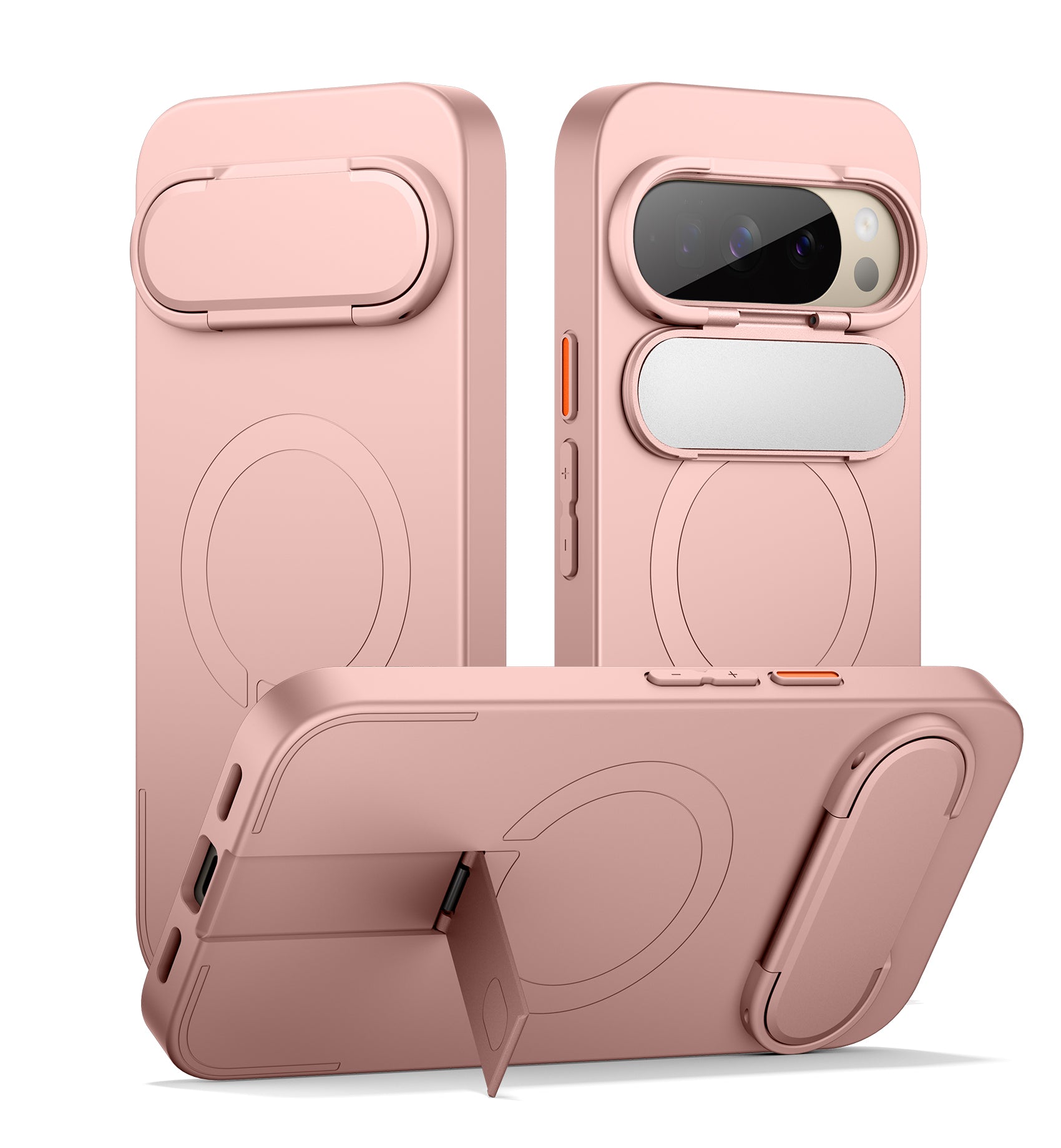 Suritch Case for Google Pixel 10 Pro Compatible with MagSafe Protective Cover with Camera Cover Adjustable Metal Kickstand