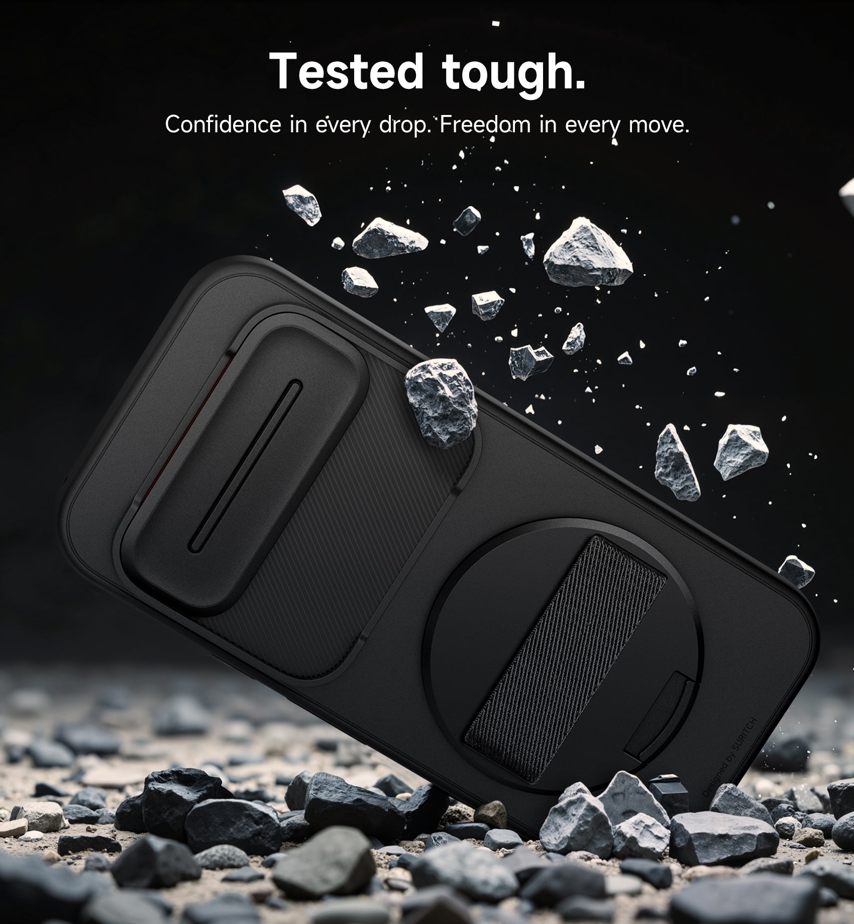 Suritch Case for Google Pixel 10 Pro XL with 360° Rotatable Hand Strap Phone Grip Holder Invisible Kickstand Slide Camera Cover Protective Cover